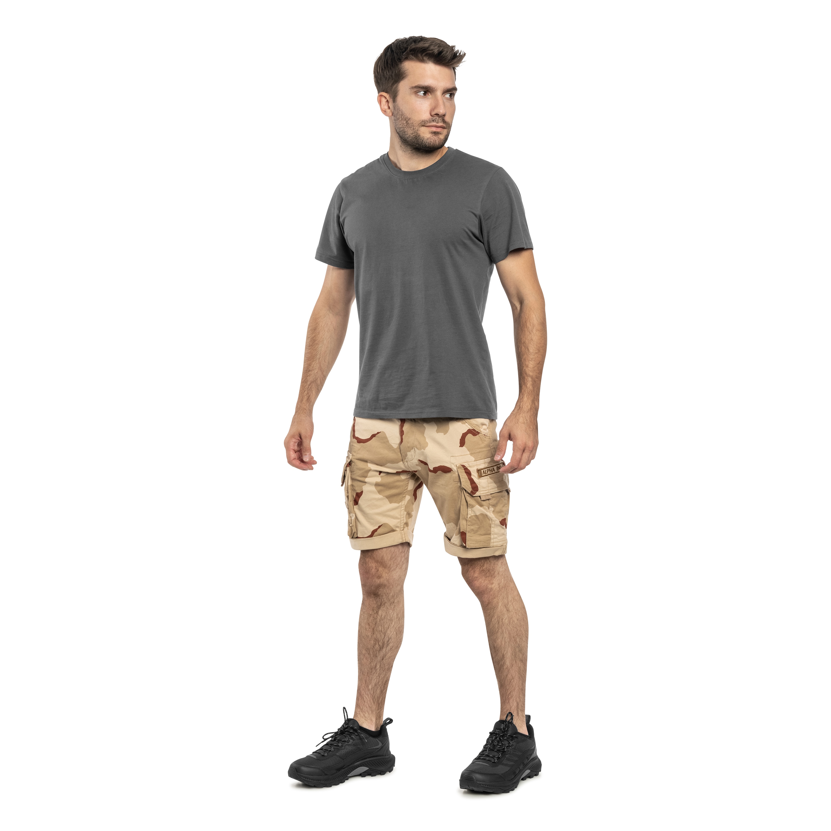 Szorty Alpha Industries Crew Short - Desert Camo 91