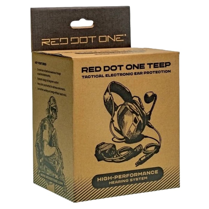 Ochronniki słuchu aktywne Red Dot One TEEP RANGE EX - Green