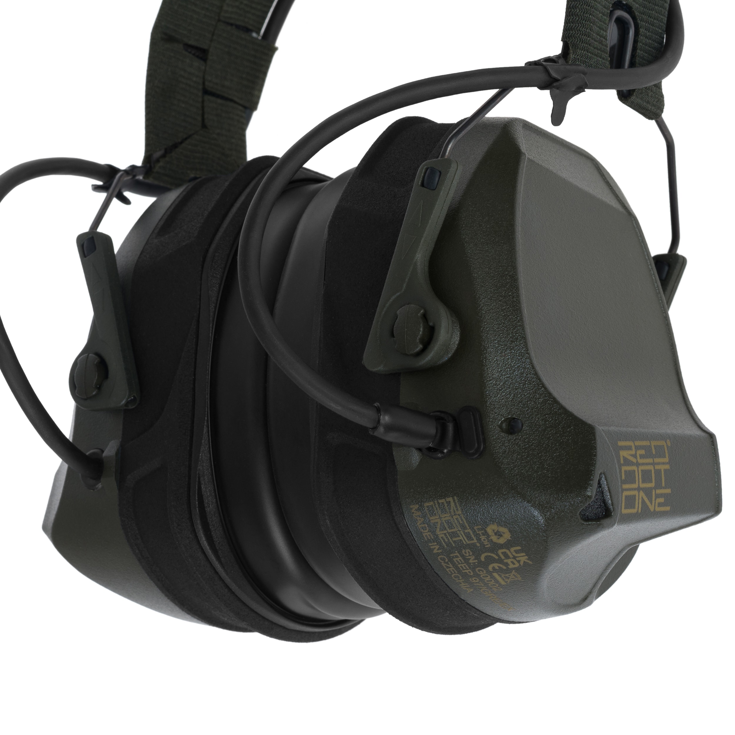 Ochronniki słuchu aktywne Red Dot One TEEP RANGE EX - Green