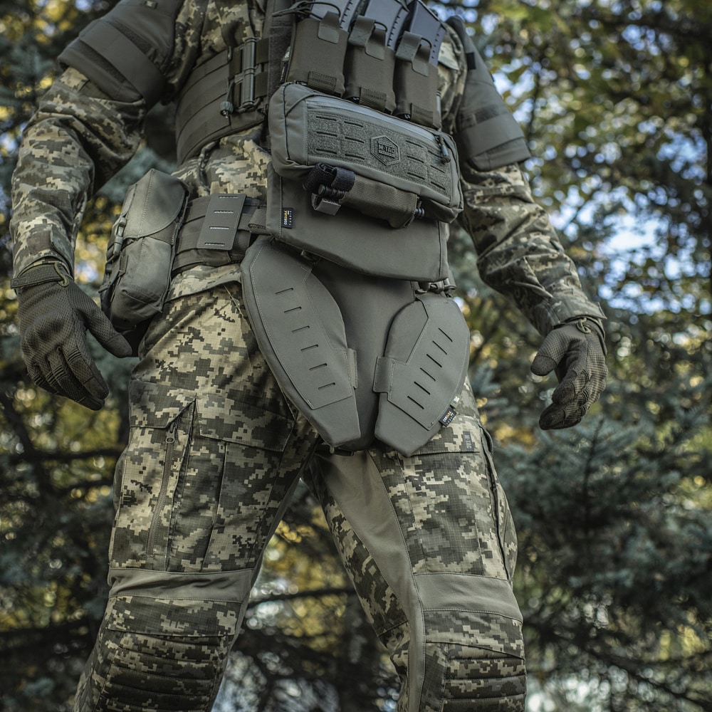 Ochraniacz krocza M-Tac Groin Protection Gen. II na wkłady balistyczne - Ranger Green
