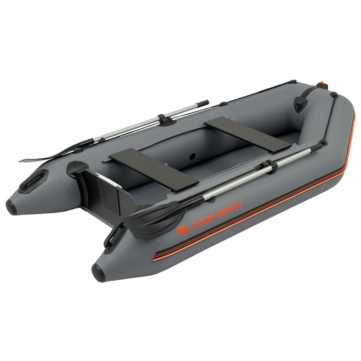 Ponton Kolibri KM-300 z pełną podłogą - Dark Grey