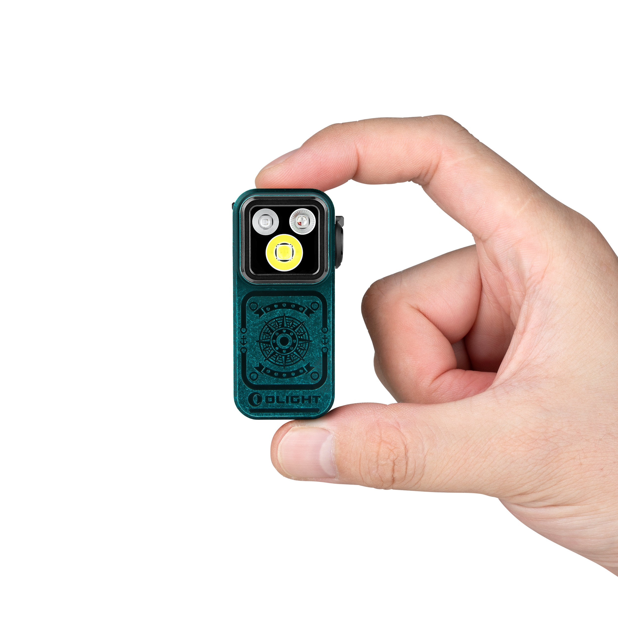 Latarka akumulatorowa Olight Oclip Pro S Sunken Artifact - 600 lumenów