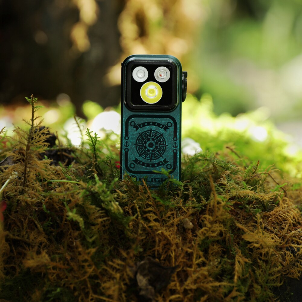 Latarka akumulatorowa Olight Oclip Pro S Sunken Artifact - 600 lumenów