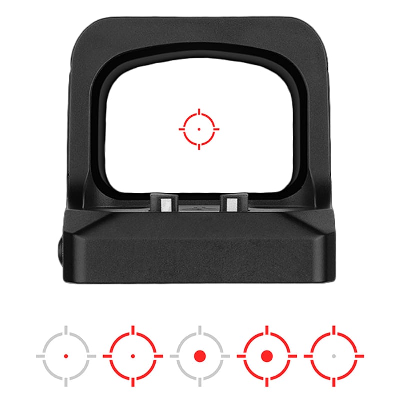 Kolimator Osight XE AMRS 2/6 MOA Red Dot & 32 MOA Circle - Black