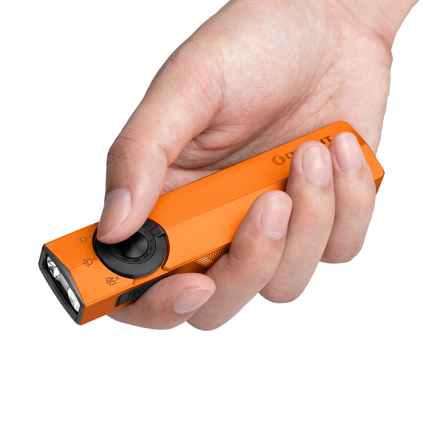 Latarka Olight ArkPro Lite Cool White Orange - 1200 lumenów