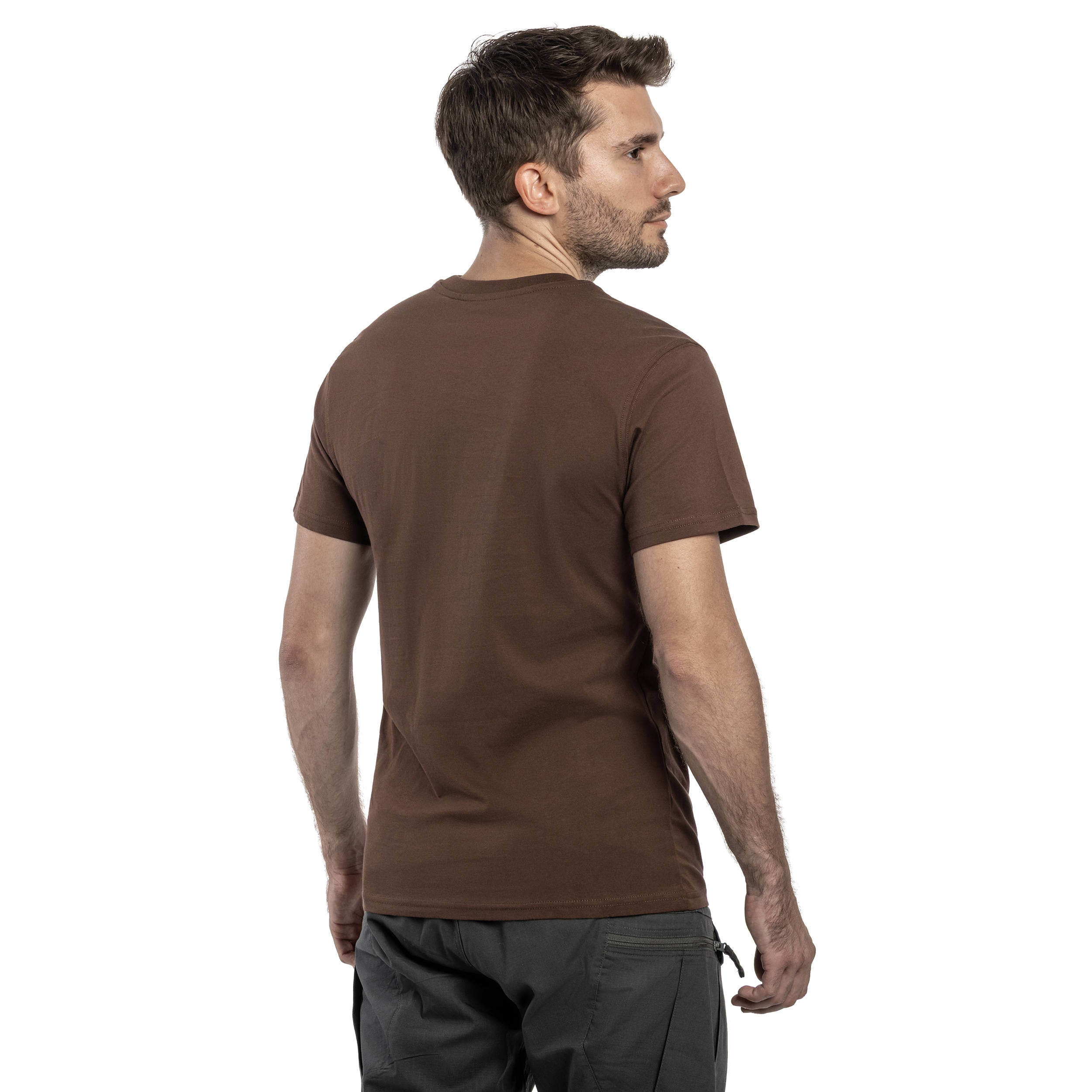 Alpha Industries Foam Middle Logo T-Shirt - Powder Brown