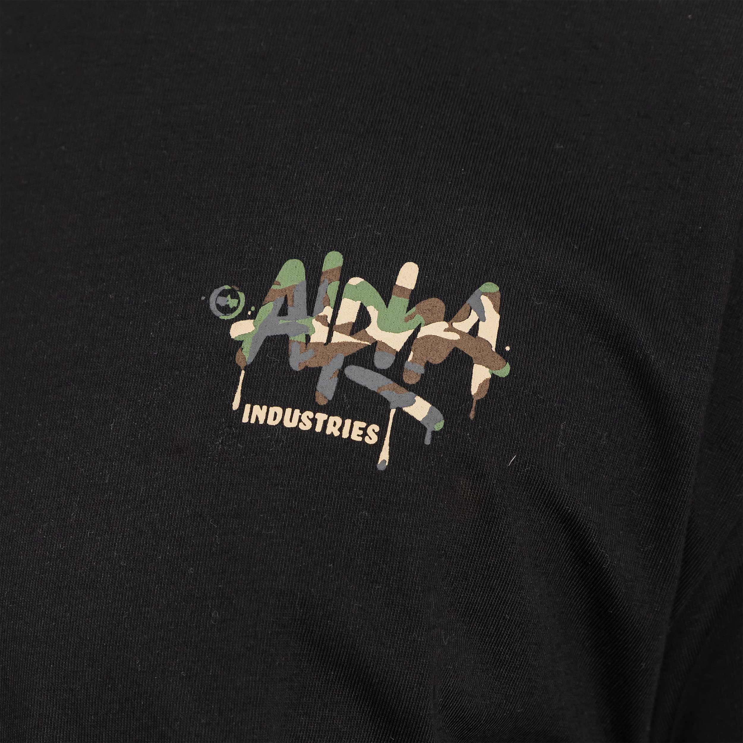 Alpha Industries Signature Camo T-shirt - Black