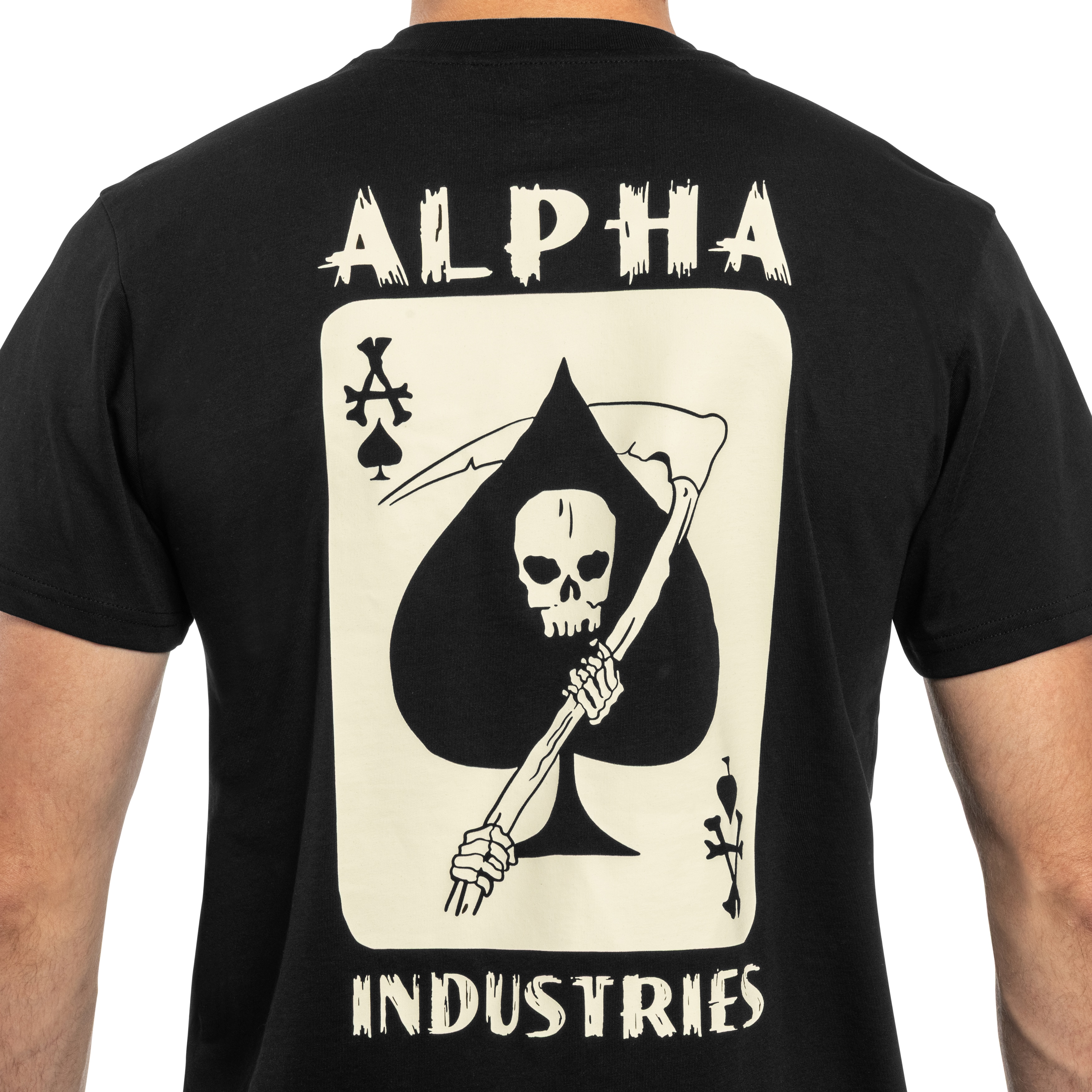 Koszulka T-shirt Alpha Industries Skull Ops - Black