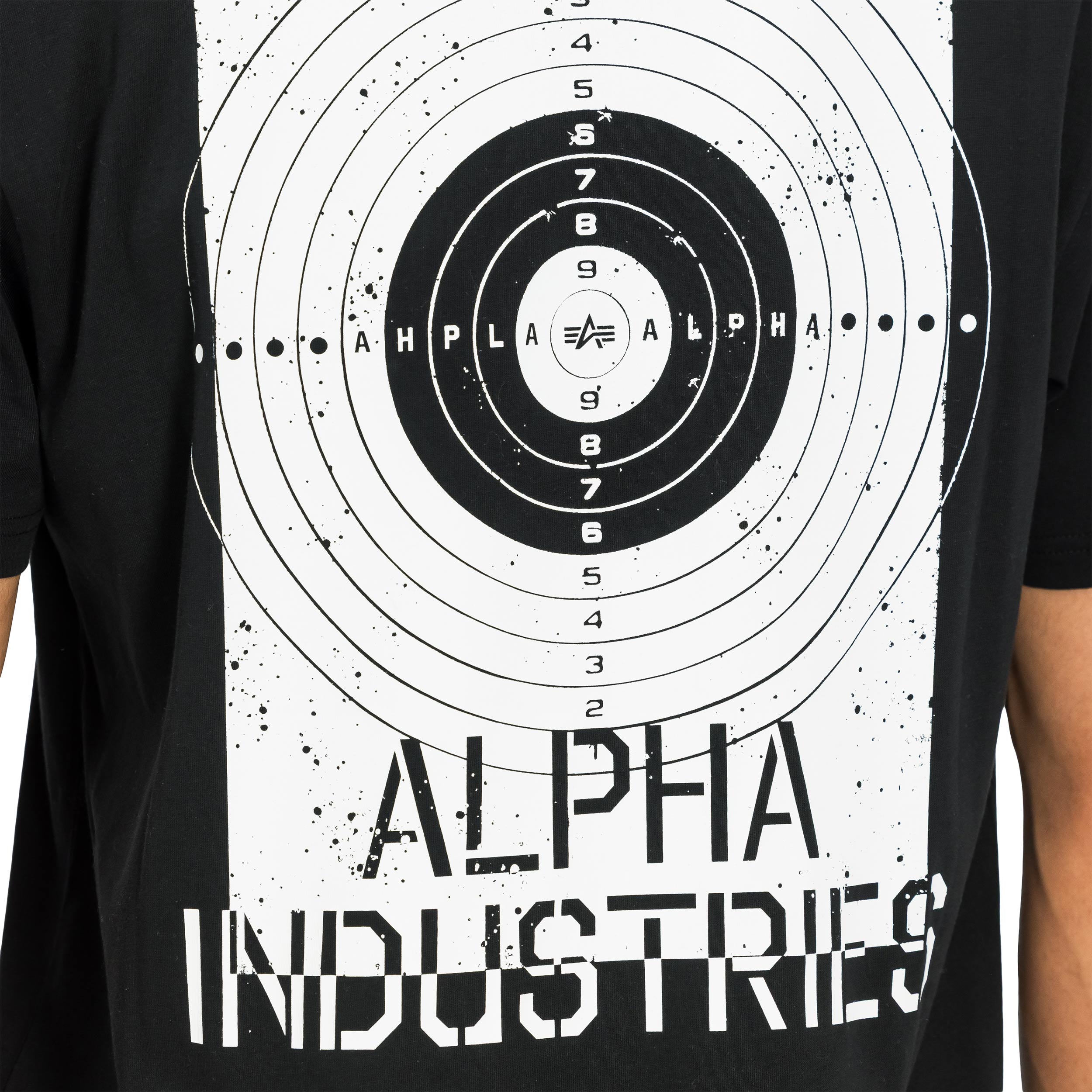 Koszulka T-shirt Alpha Industries Target Backprint - Black
