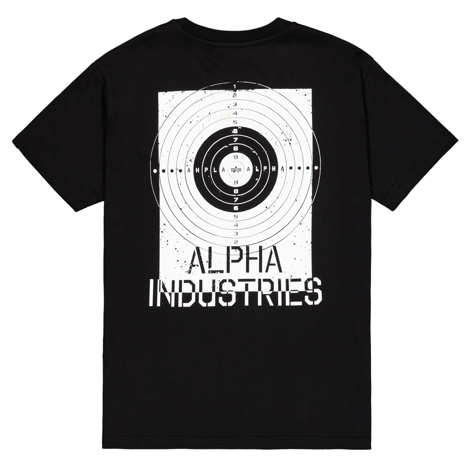 Koszulka T-shirt Alpha Industries Target Backprint - Black