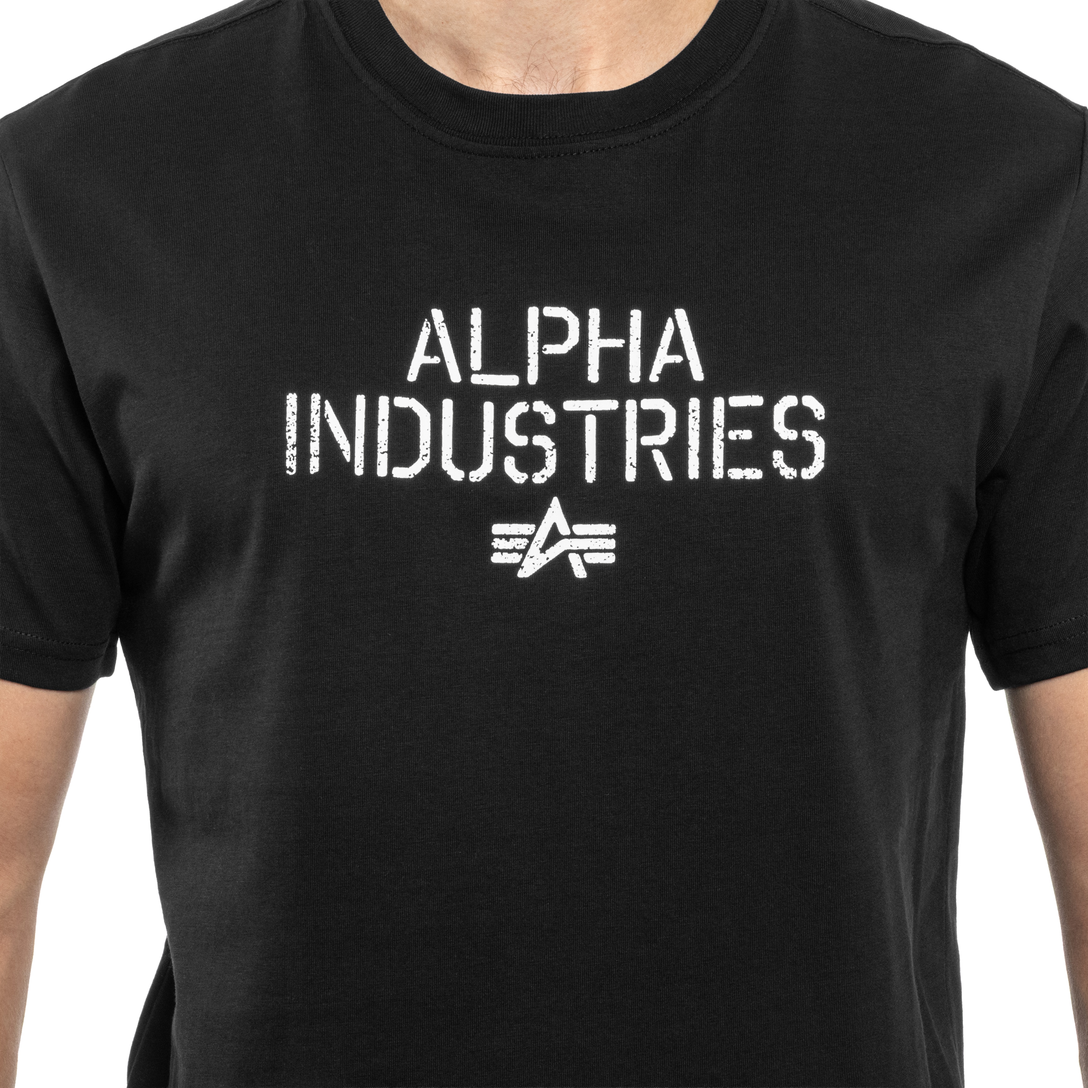 Koszulka T-shirt Alpha Industries Target Backprint - Black