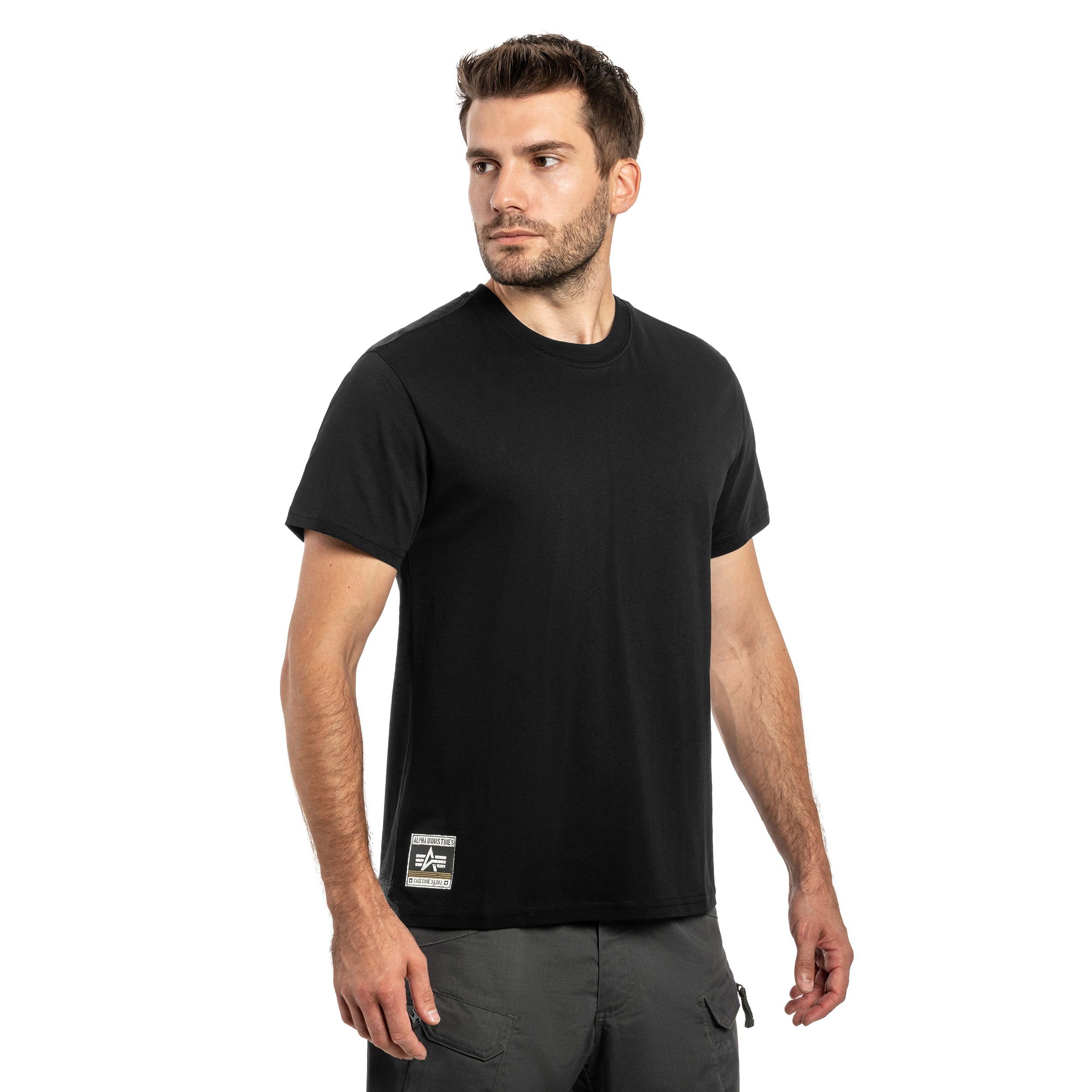 Koszulka T-shirt Alpha Backprint Vintage Panel - Black