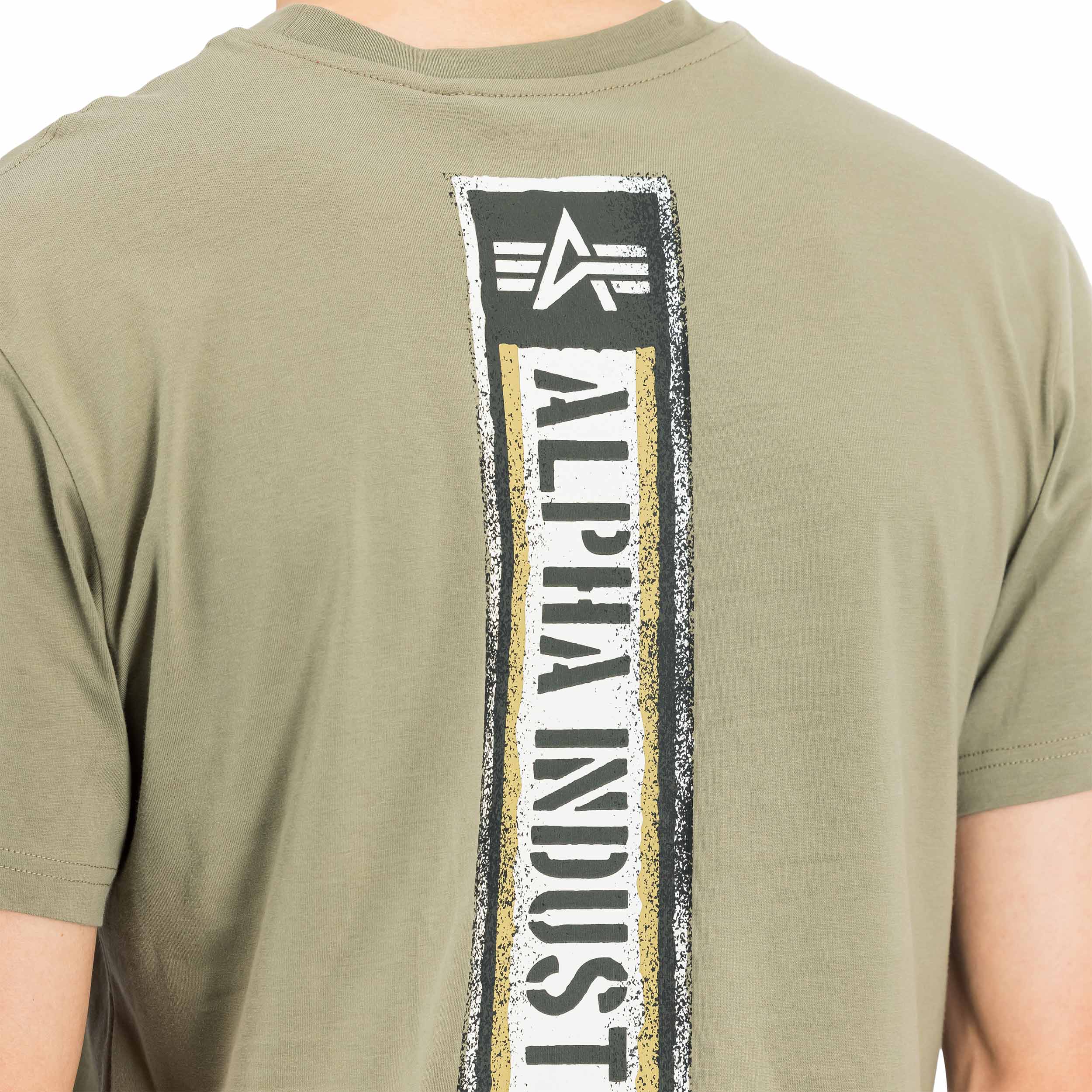 Koszulka T-shirt Alpha Backprint Vintage Panel - Olive