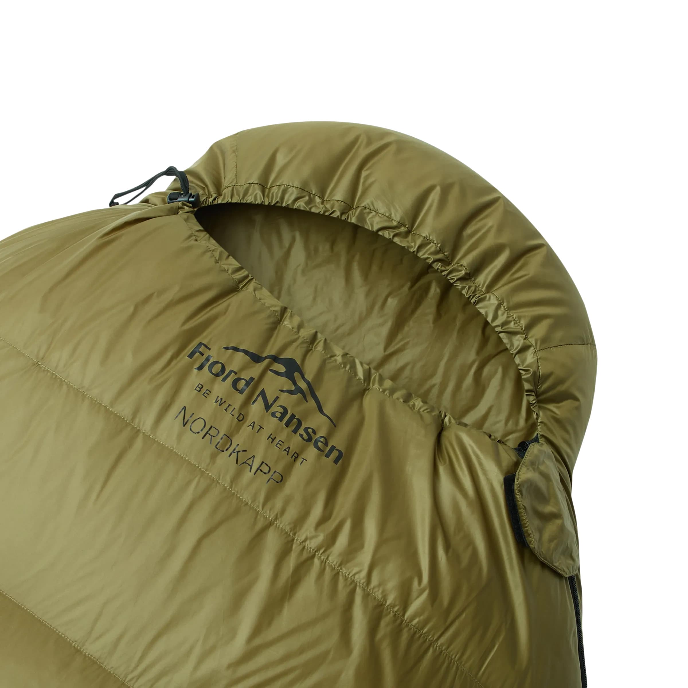 Śpiwór Fjord Nansen Puchowy NORDKAPP 300 Mid 650 g Lewy - Olive