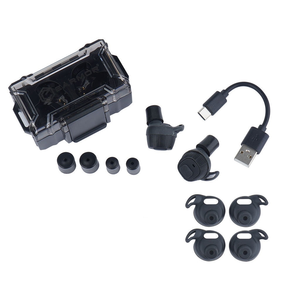 Ochronniki słuchu aktywne Earmor M20 - Black