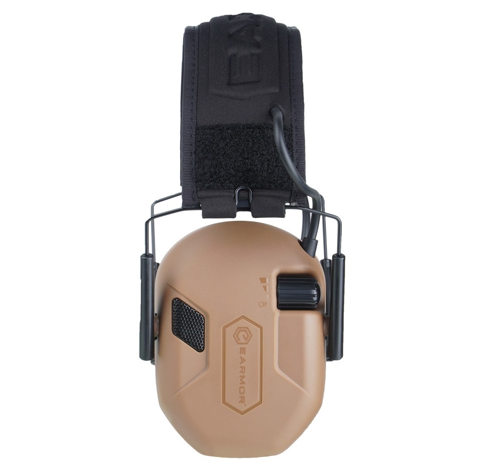 Ochronniki słuchu aktywne Earmor M300T Bluetooth 5.4 - Coyote Brown
