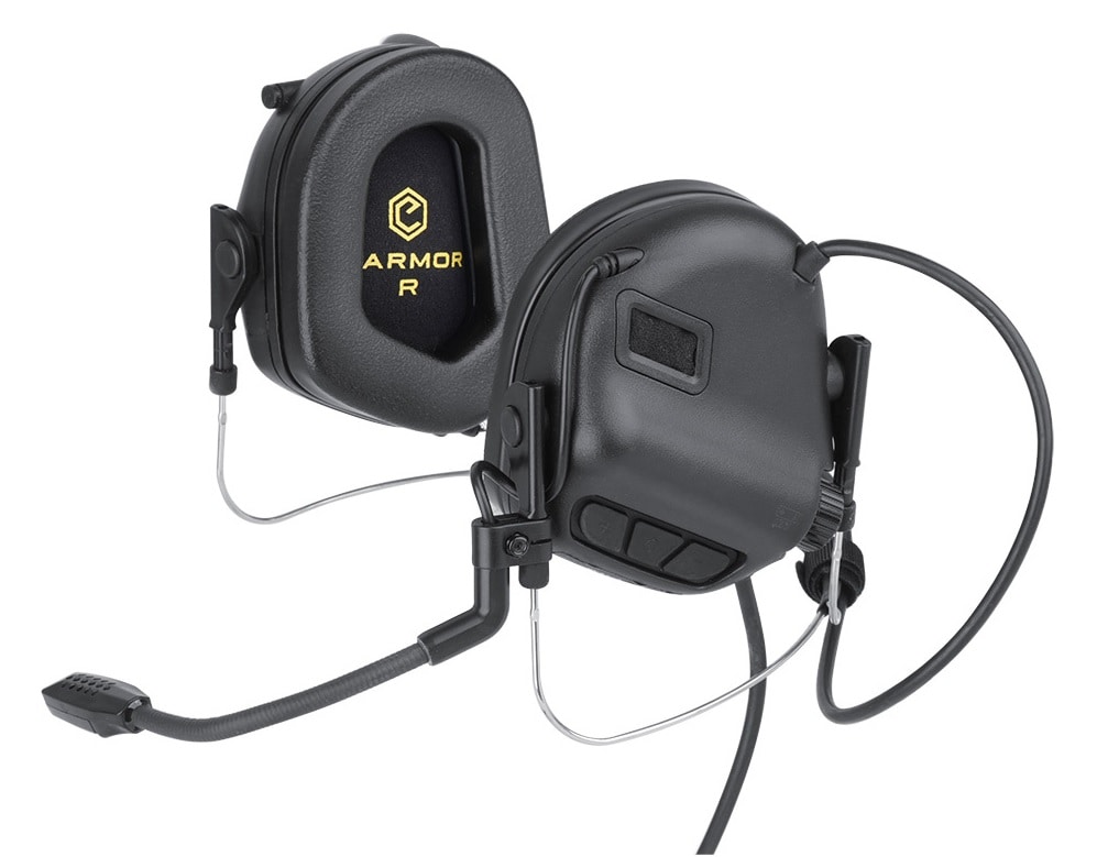 Ochronniki słuchu aktywne Earmor M32N-Mark 3 MilPro - Black