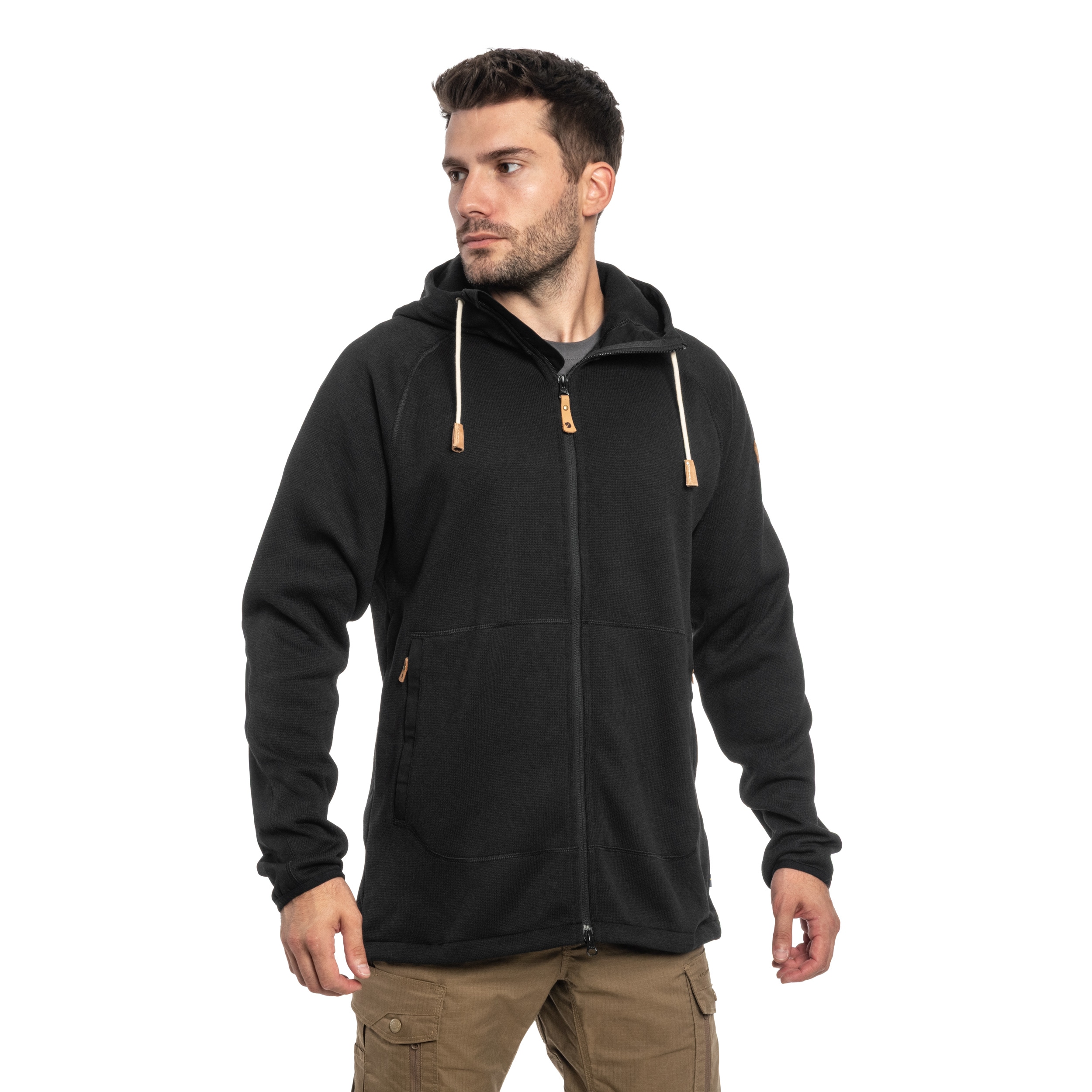 Polar Fjallraven Ovik Fleece Hoodie - Black