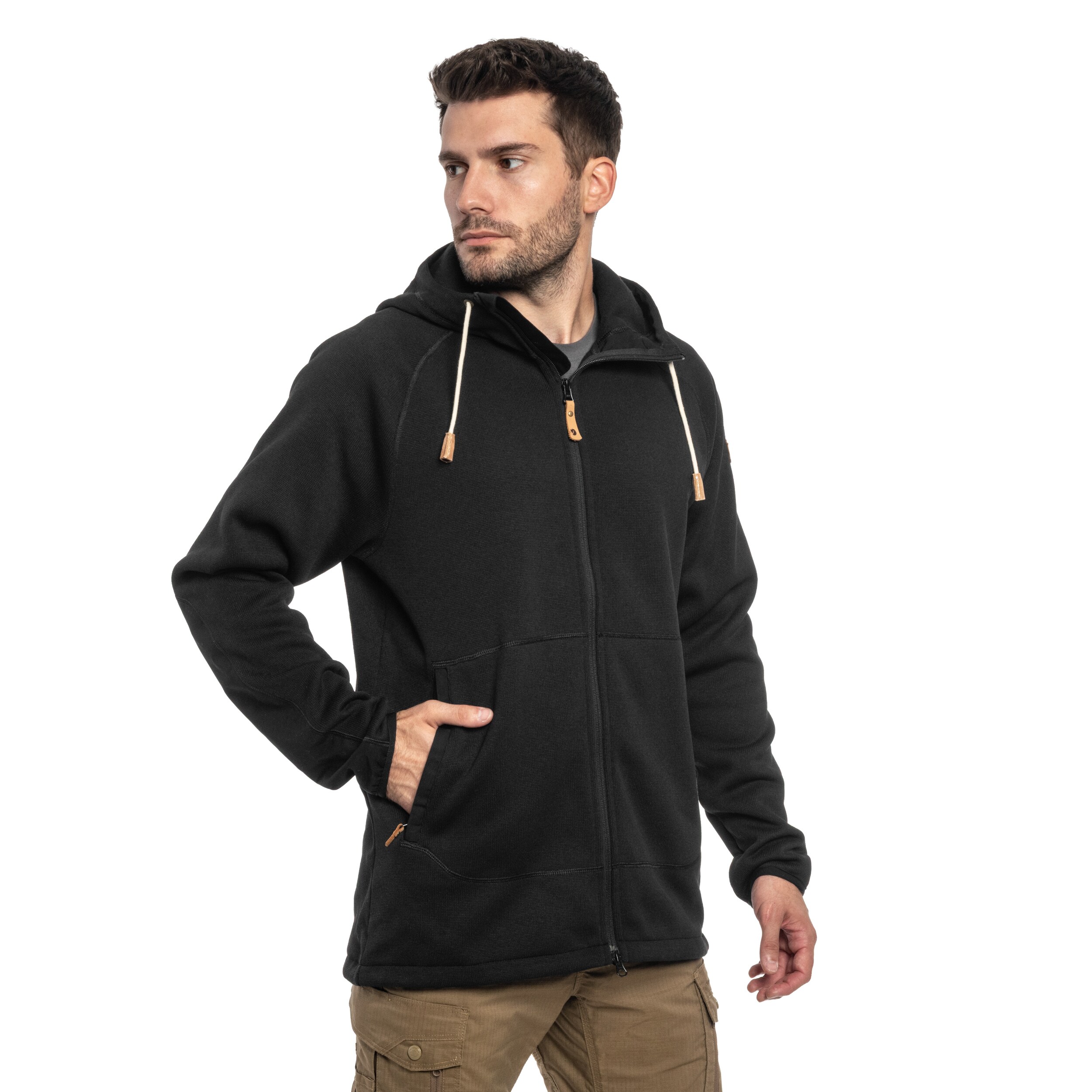 Polar Fjallraven Ovik Fleece Hoodie - Black