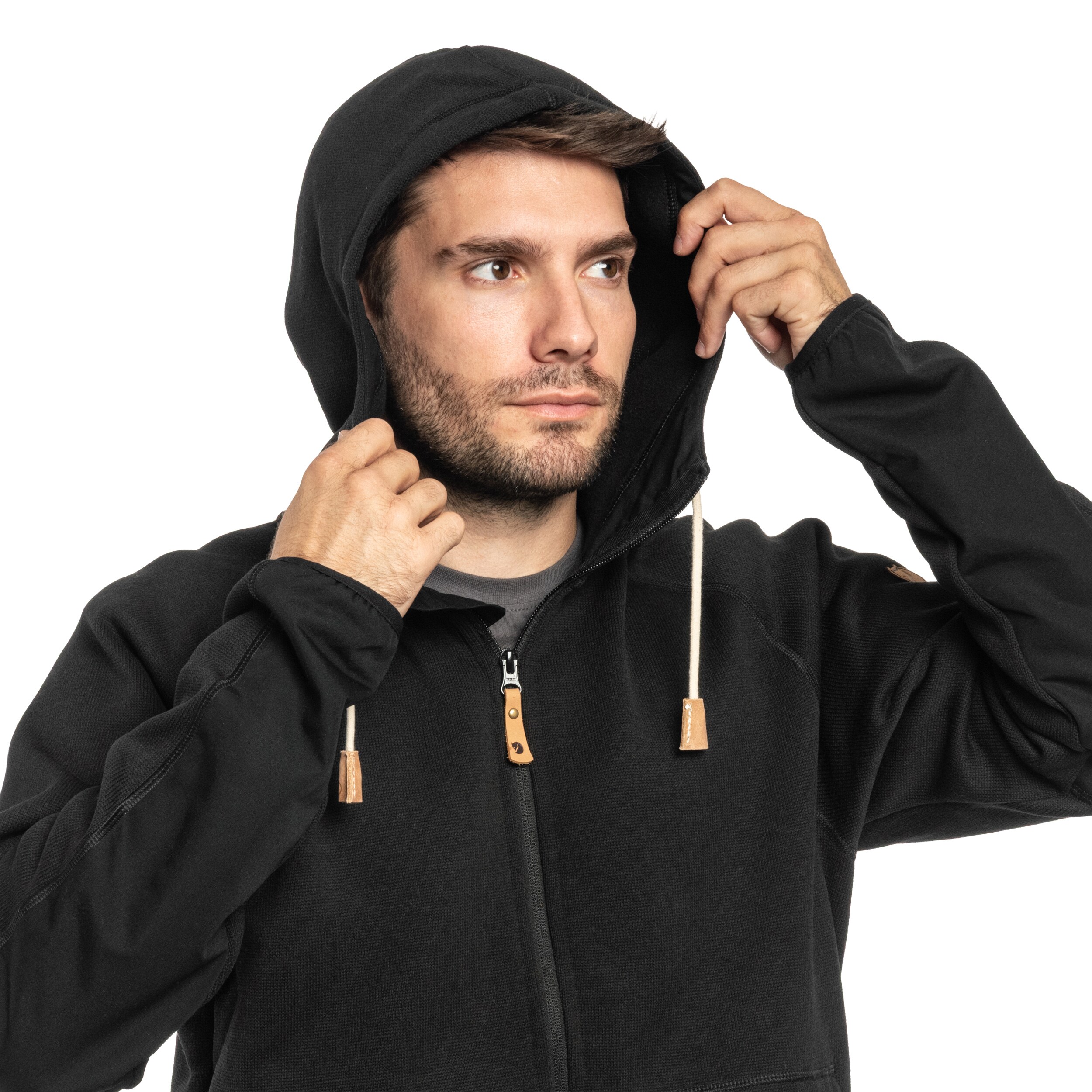 Polar Fjallraven Ovik Fleece Hoodie - Black