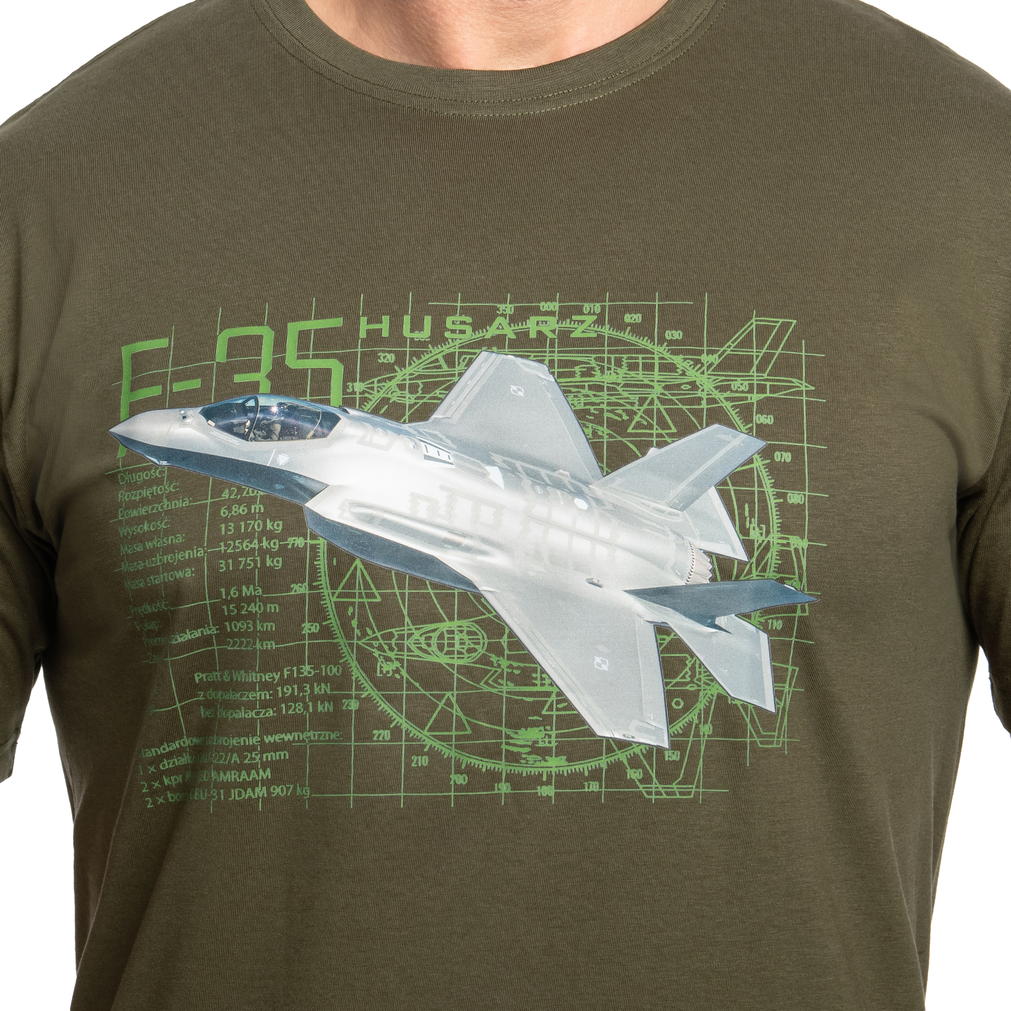 Koszulka T-Shirt F-35 V.2 - Olive