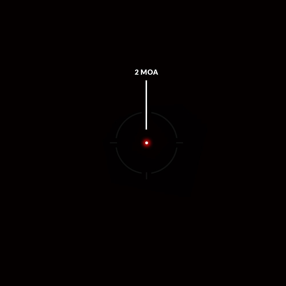 Kolimator Holosun SCRS Red Dot 2 MOA Solar Panel - Black