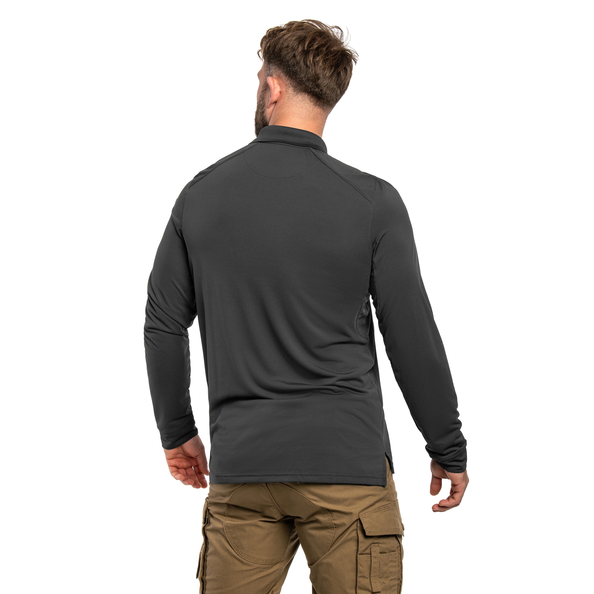 Koszulka polo 5.11 Helios Long Sleeve - Charcoal