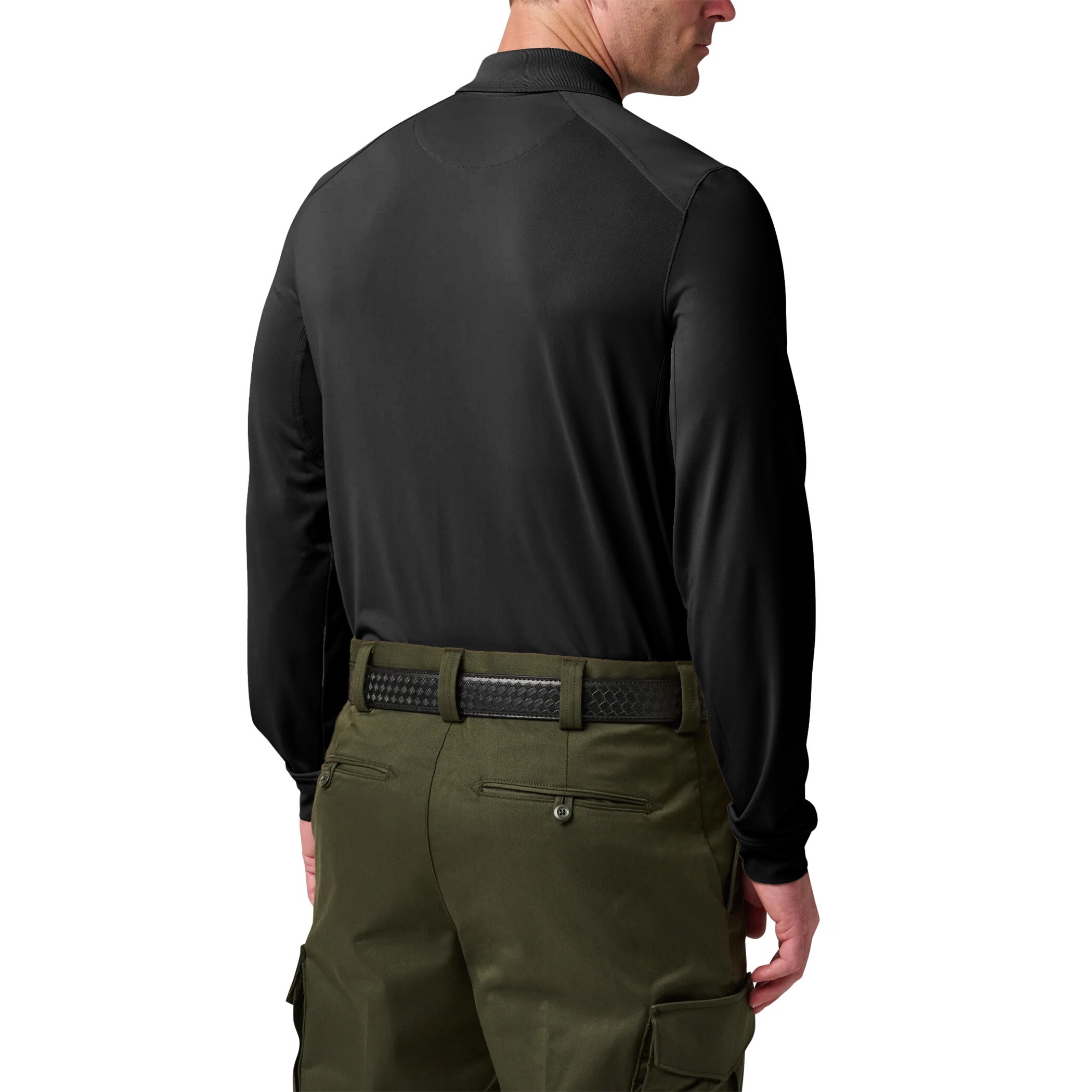 5.11 Helios Long Sleeve Polo Shirt - Black
