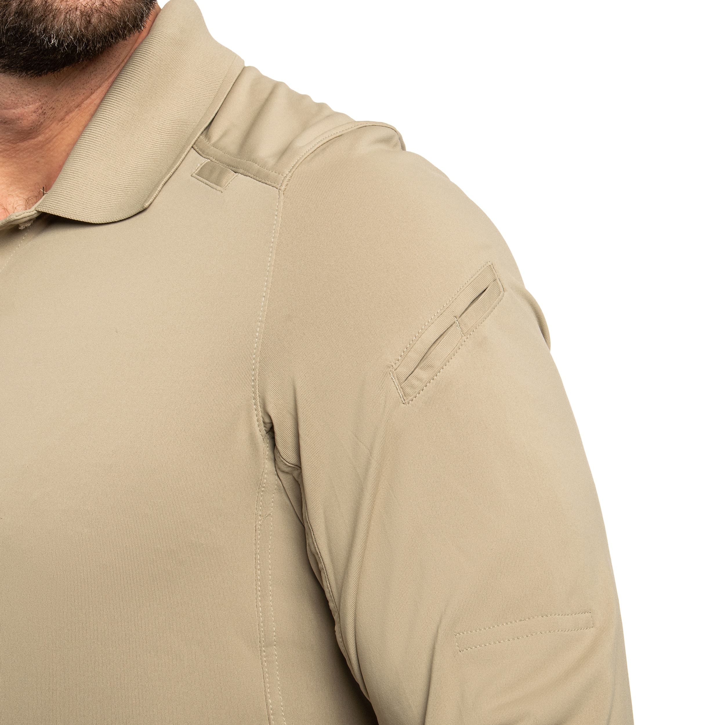 Koszulka polo 5.11 Helios Long Sleeve - Silver Tan
