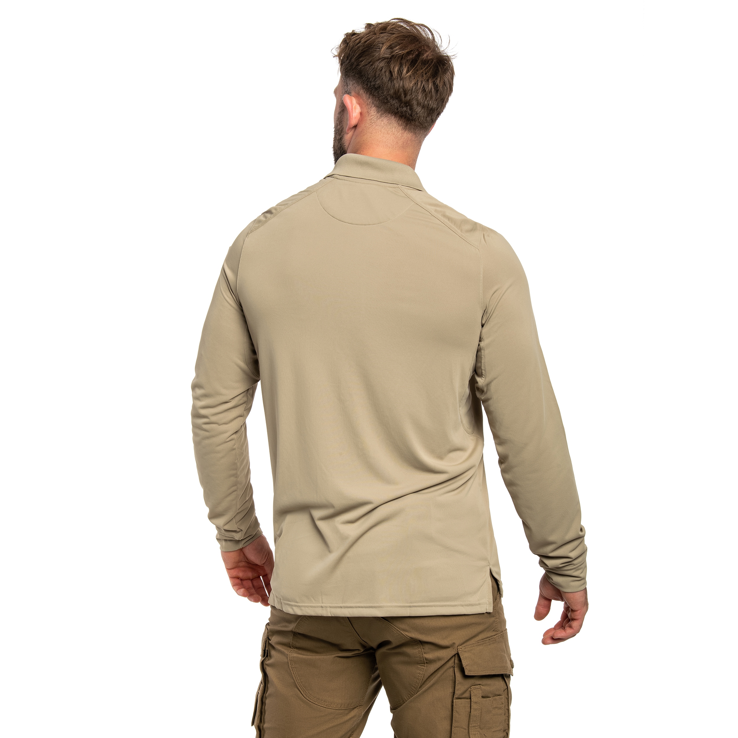 Koszulka polo 5.11 Helios Long Sleeve - Silver Tan