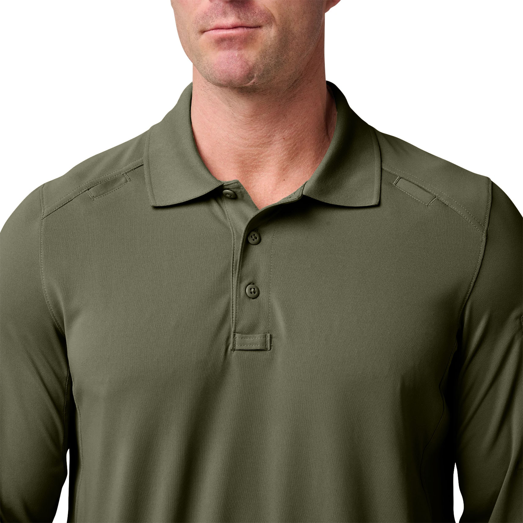 5.11 Helios Long Sleeve Polo Shirt - TDU Green