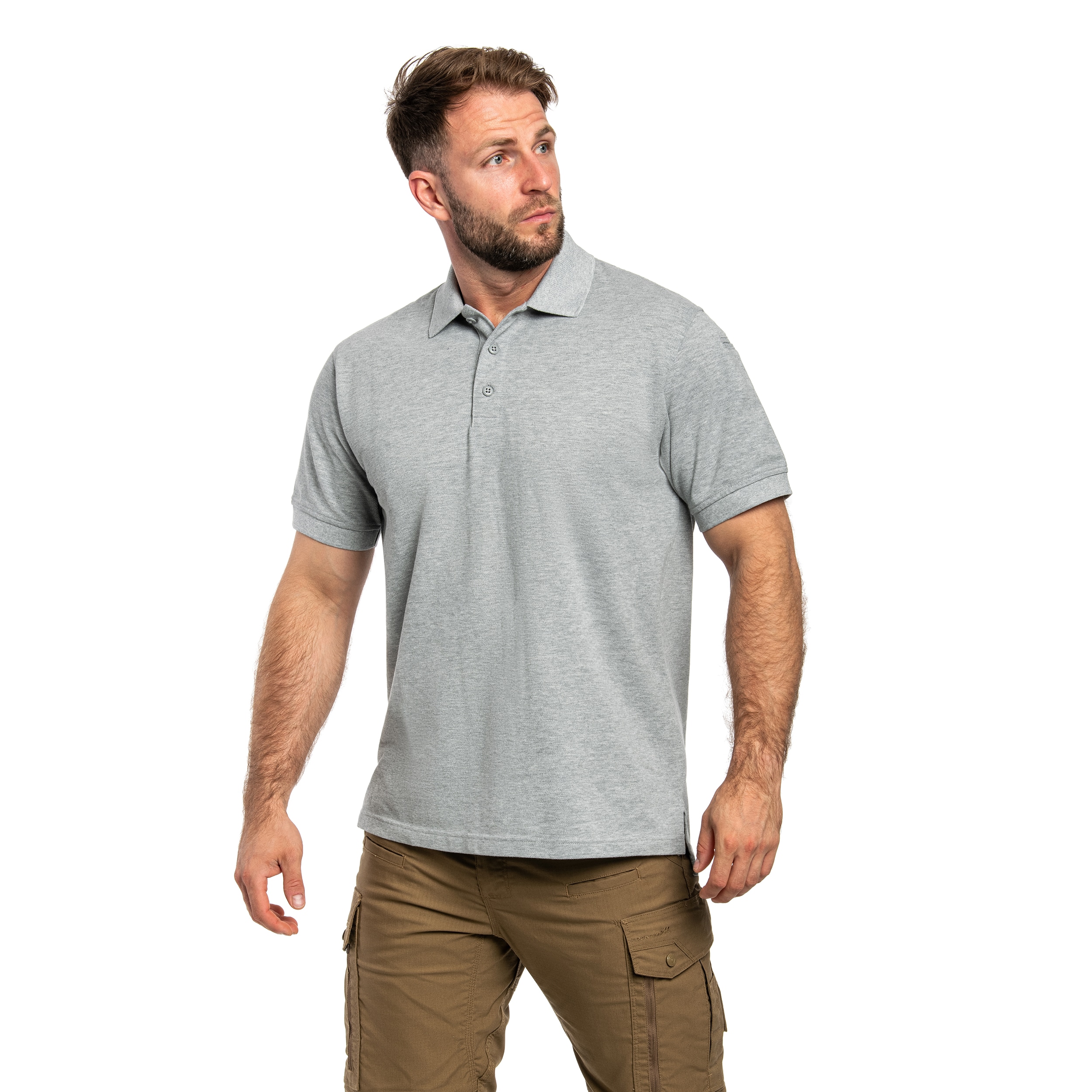 Koszulka polo 5.11 Professional Short Sleeve - Heather Gray