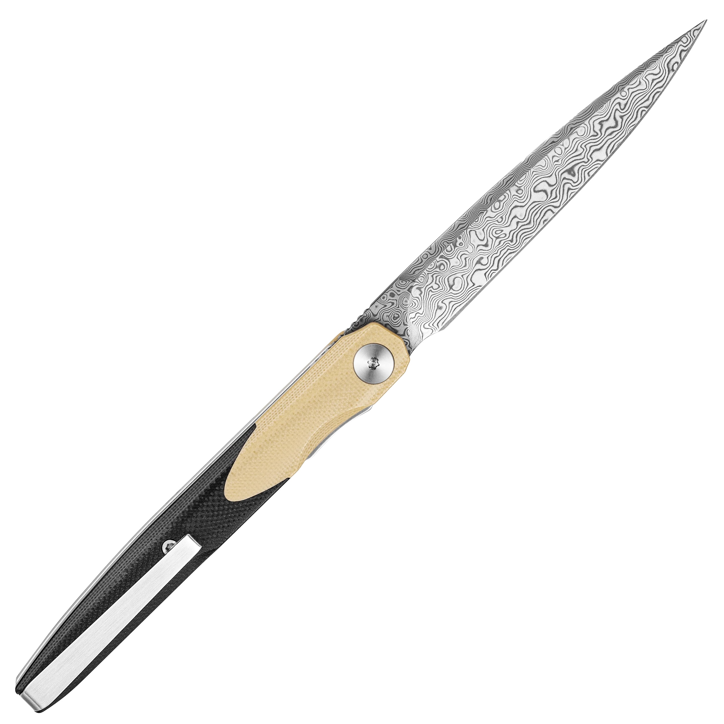Nóż składany Bestechman Lanza Damascus G10 by Grzegorz 