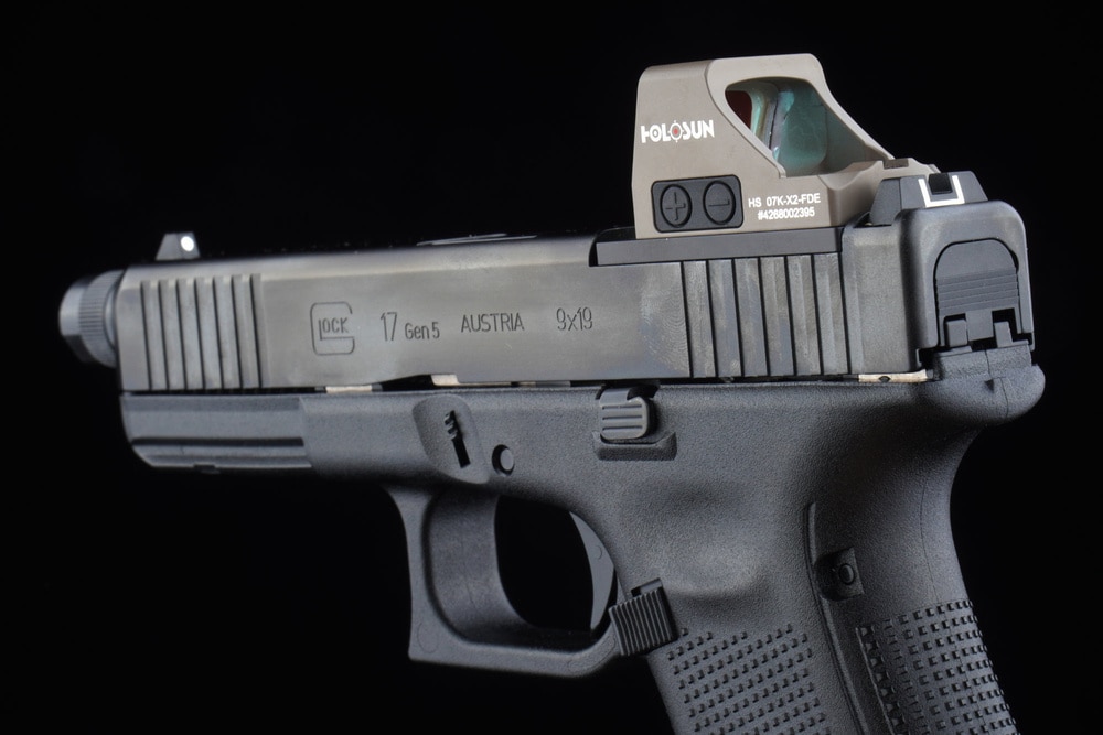 Kolimator Holosun HS407K X2 Open Reflex SubCompact Pistol Sight - FDE