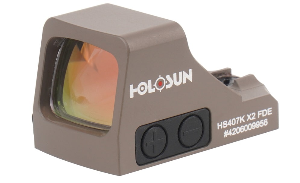 Kolimator Holosun HS407K X2 Open Reflex SubCompact Pistol Sight - FDE
