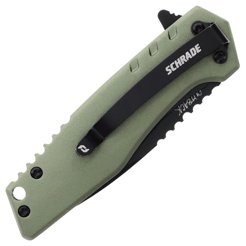 Nóż składany Schrade Outback - OD Green