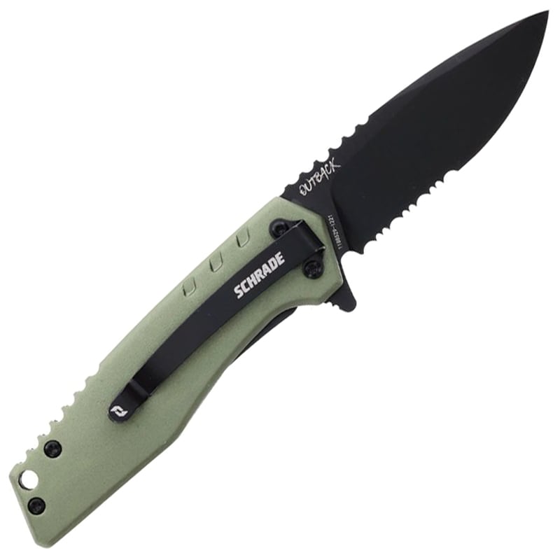 Nóż składany Schrade Outback - OD Green
