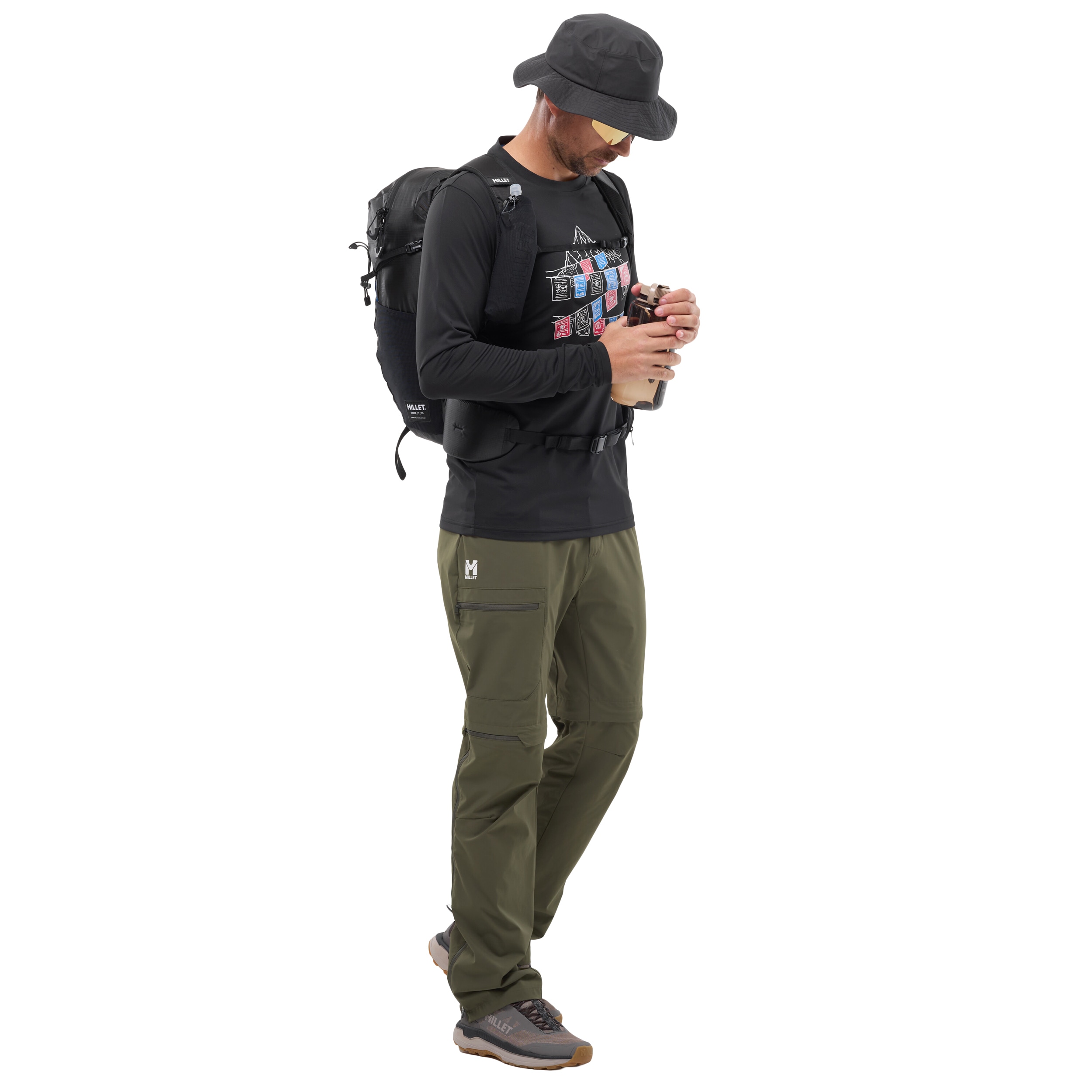 Штани Millet Ubic Stretch Zip Off - Khaki