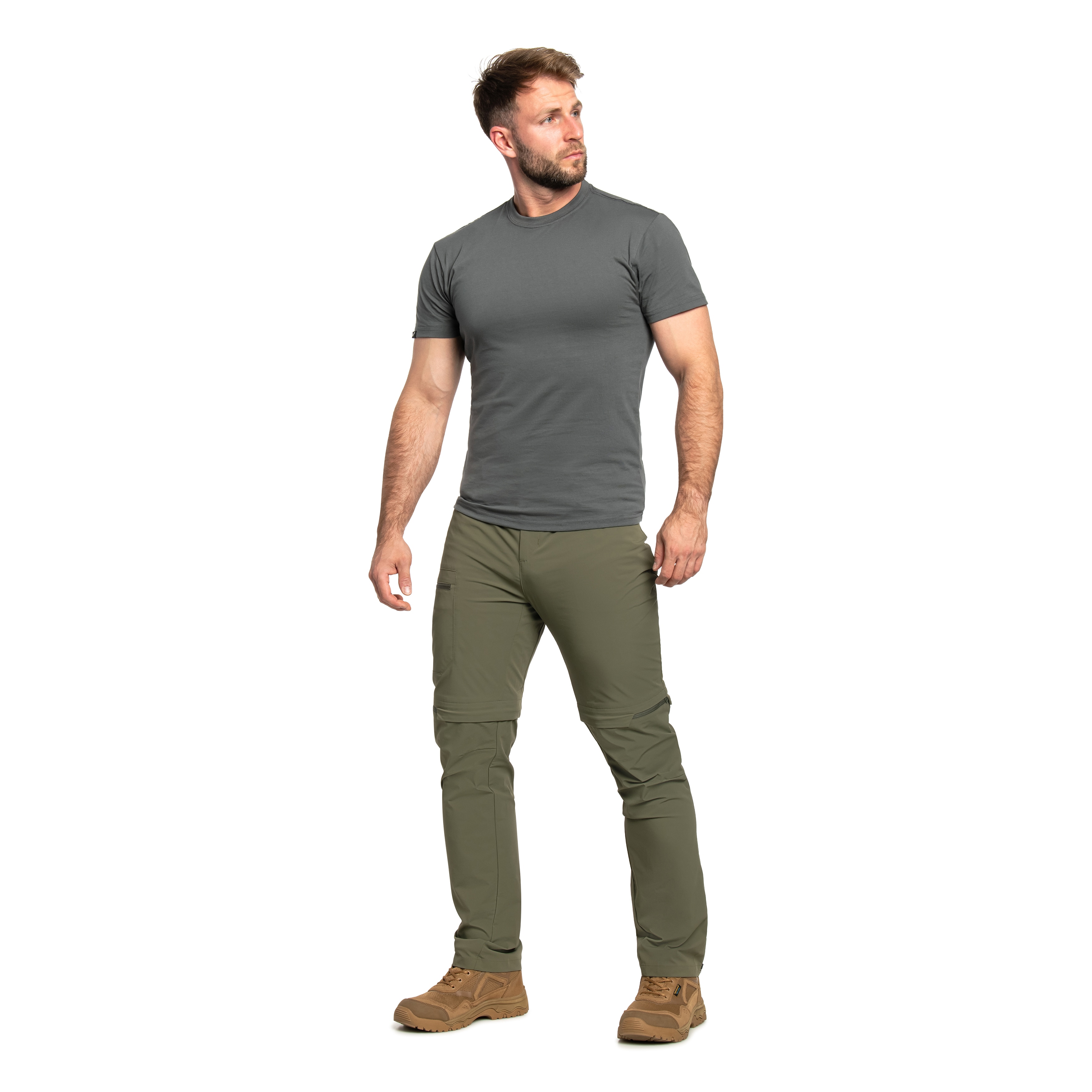 Millet Ubic Stretch Zip Off Pants - Khaki
