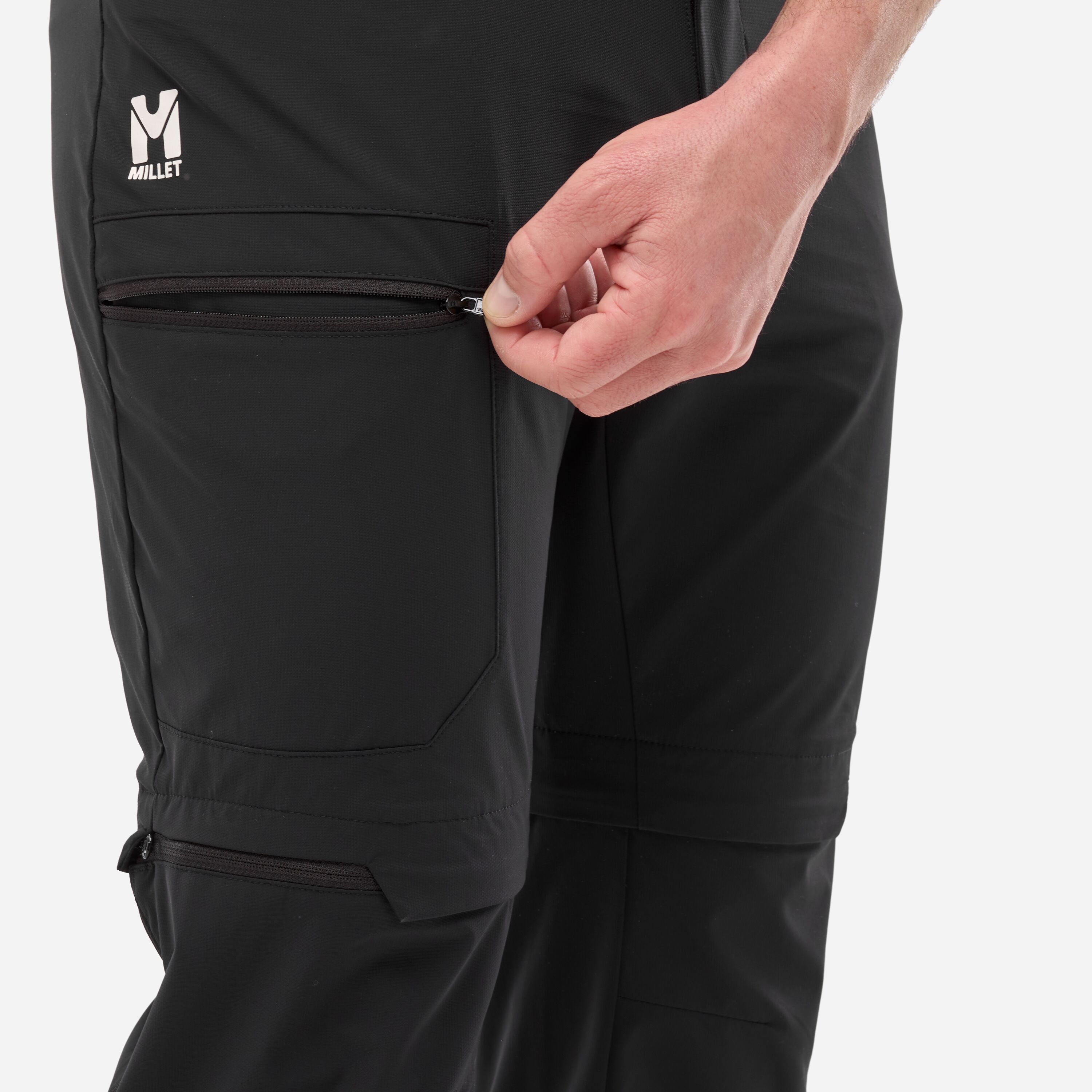 Spodnie Millet Ubic Stretch Zip Off - Black
