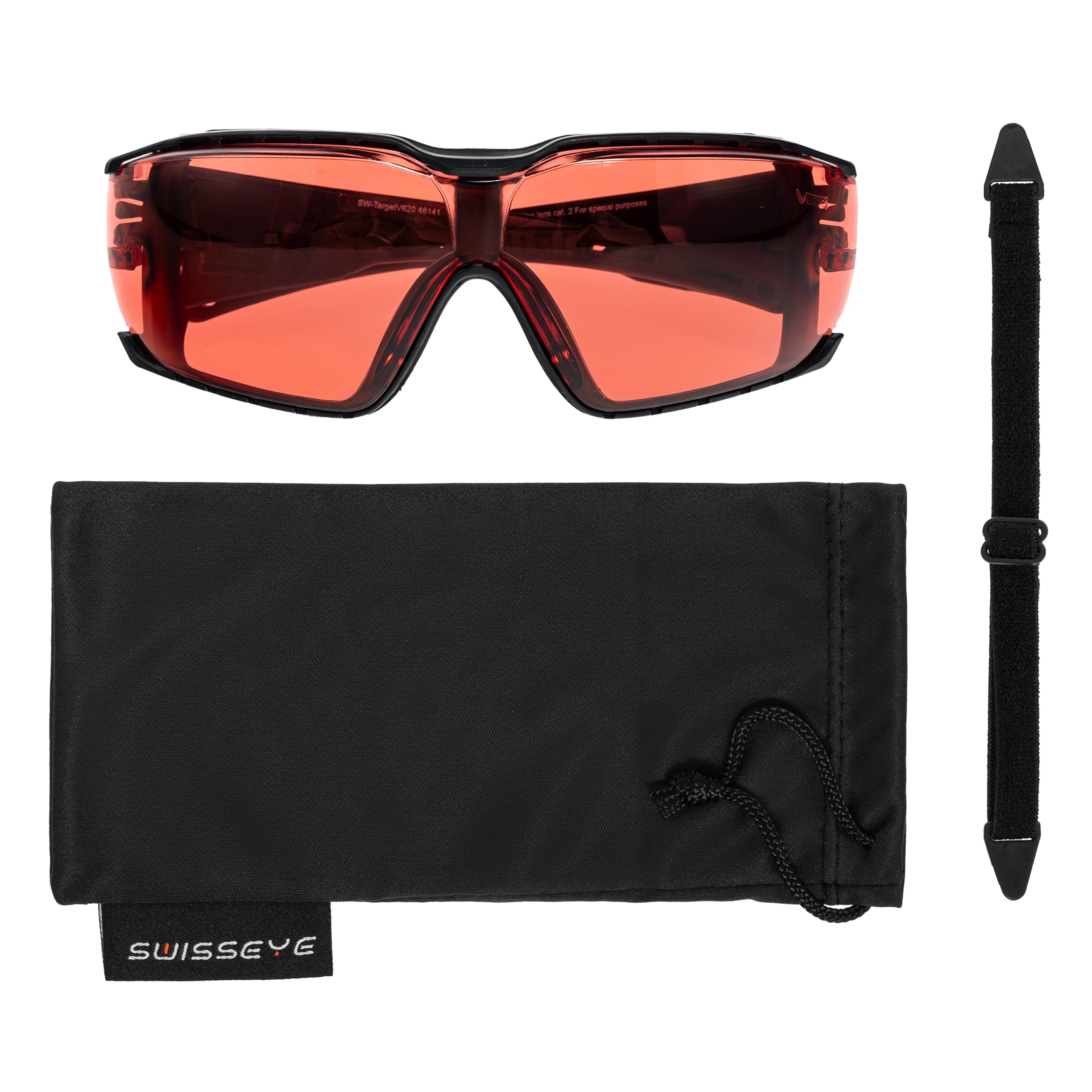 Okulary taktyczne Swiss Eye TargetV620 - Vermilion/Black