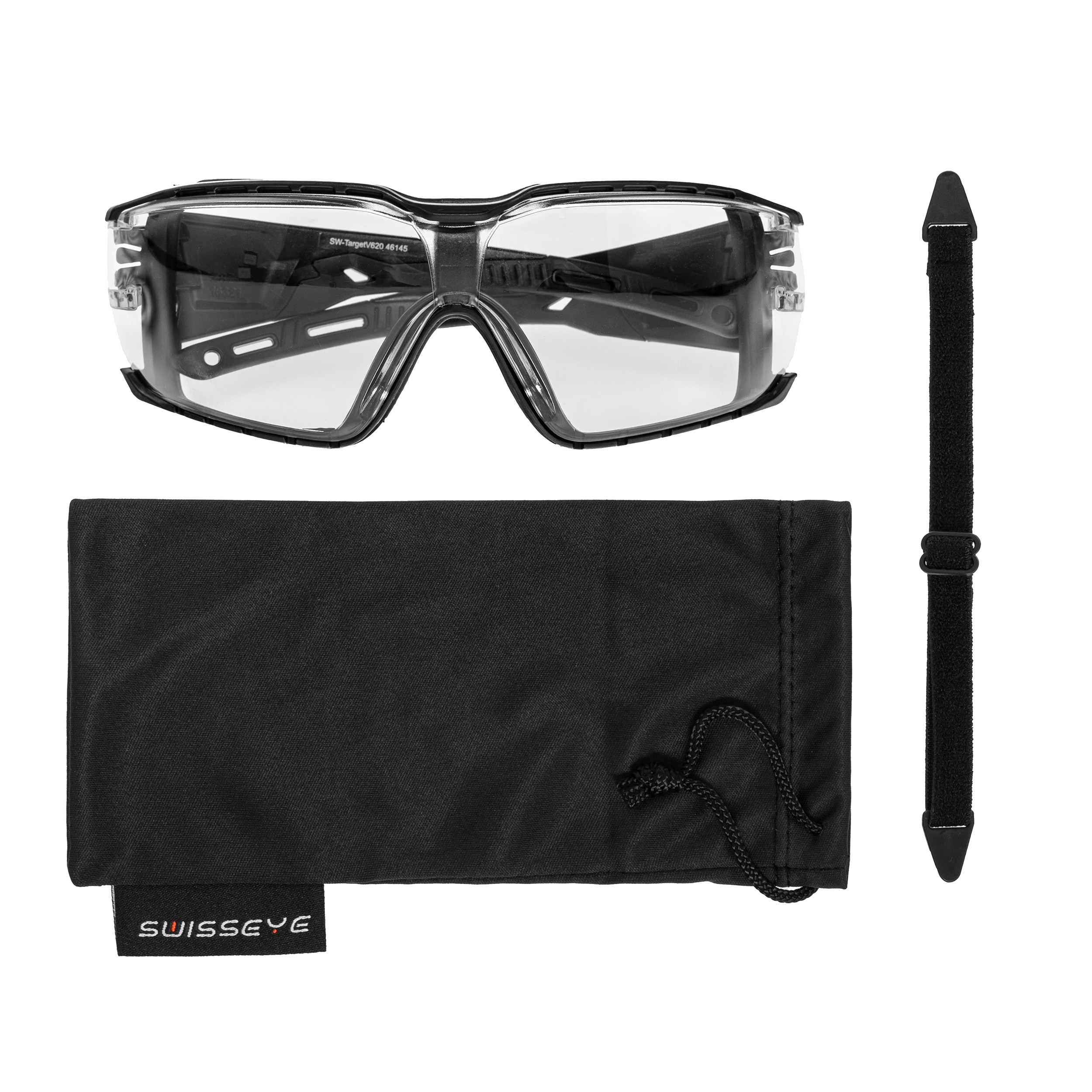 Swiss Eye TargetV620 Tactical Glasses - Clear/Black