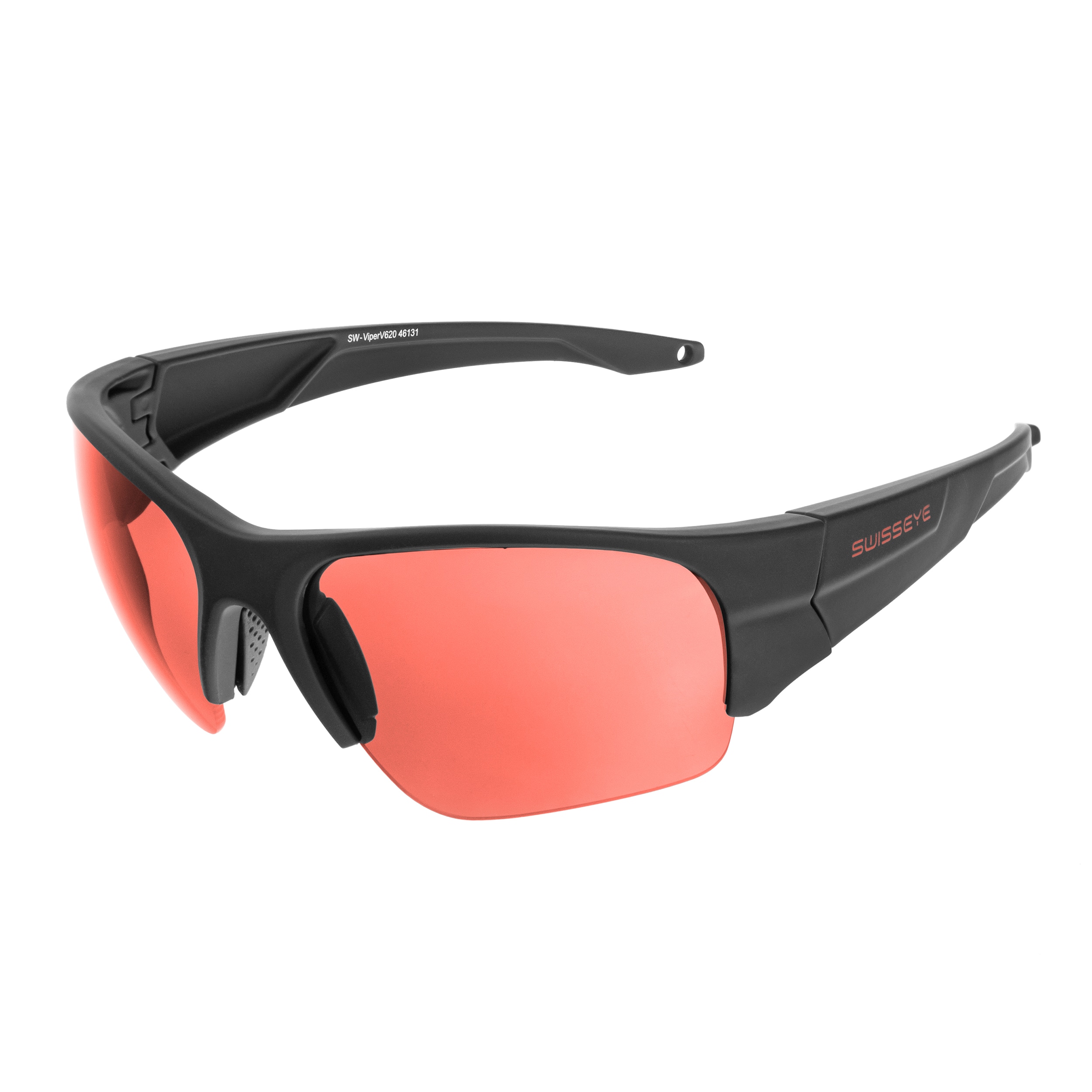Swiss Eye ViperV620 Tactical Glasses - Smoke/Vermilion/Black