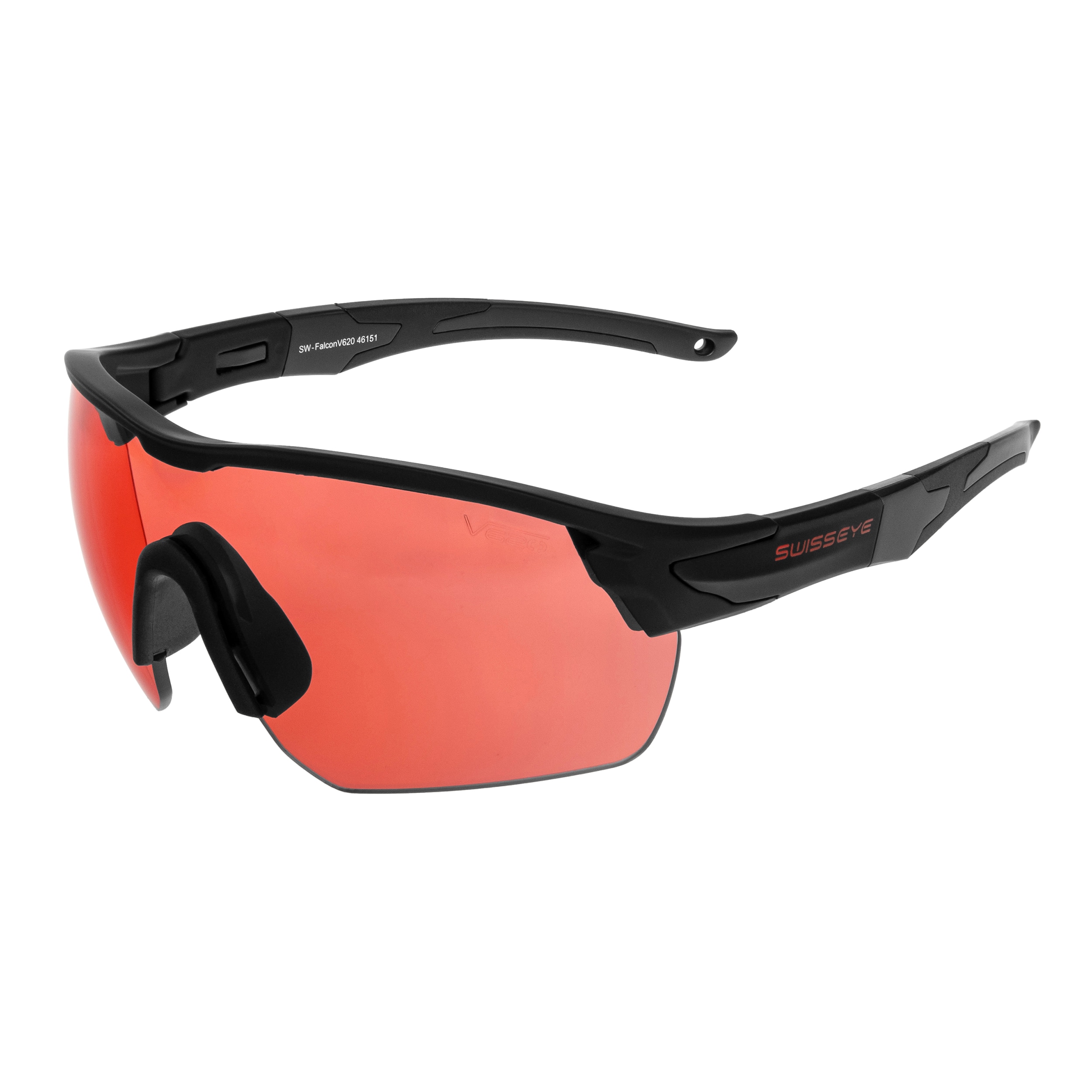 Тактичні окуляри Swiss Eye FalconV620 - Smoke/Vermilion/Black