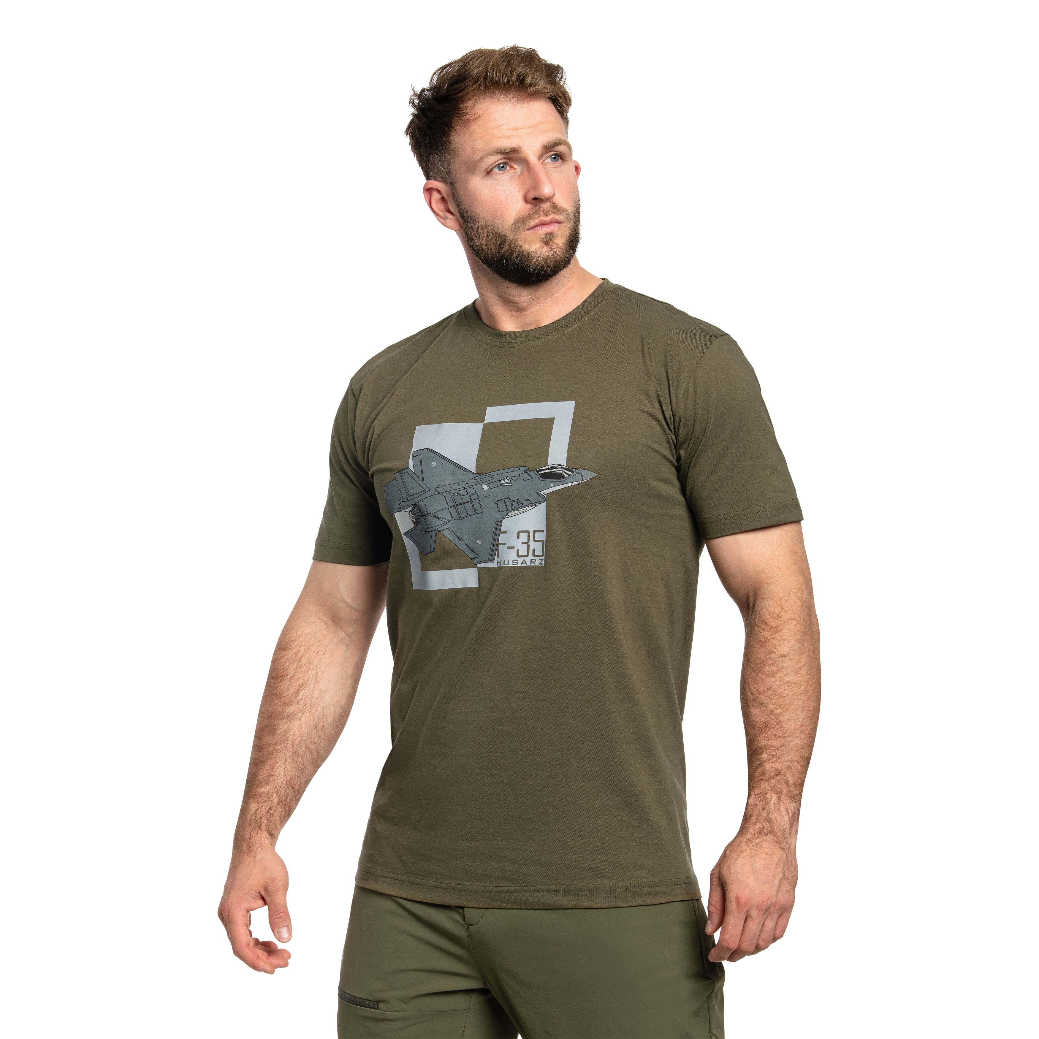 Koszulka T-Shirt F-35 Husarz - Olive