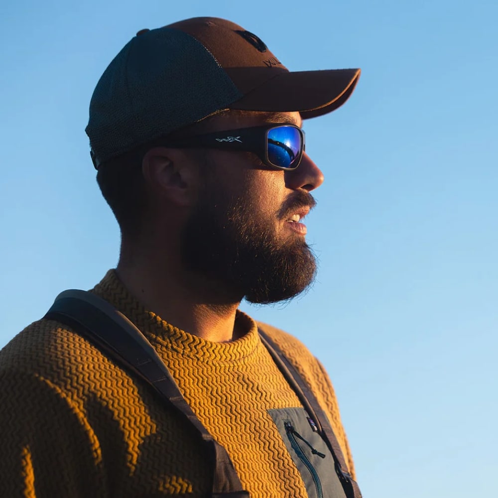 Okulary taktyczne Wiley X Omega - Captivate Polarized Blue Mirror/Matt Translucent Black