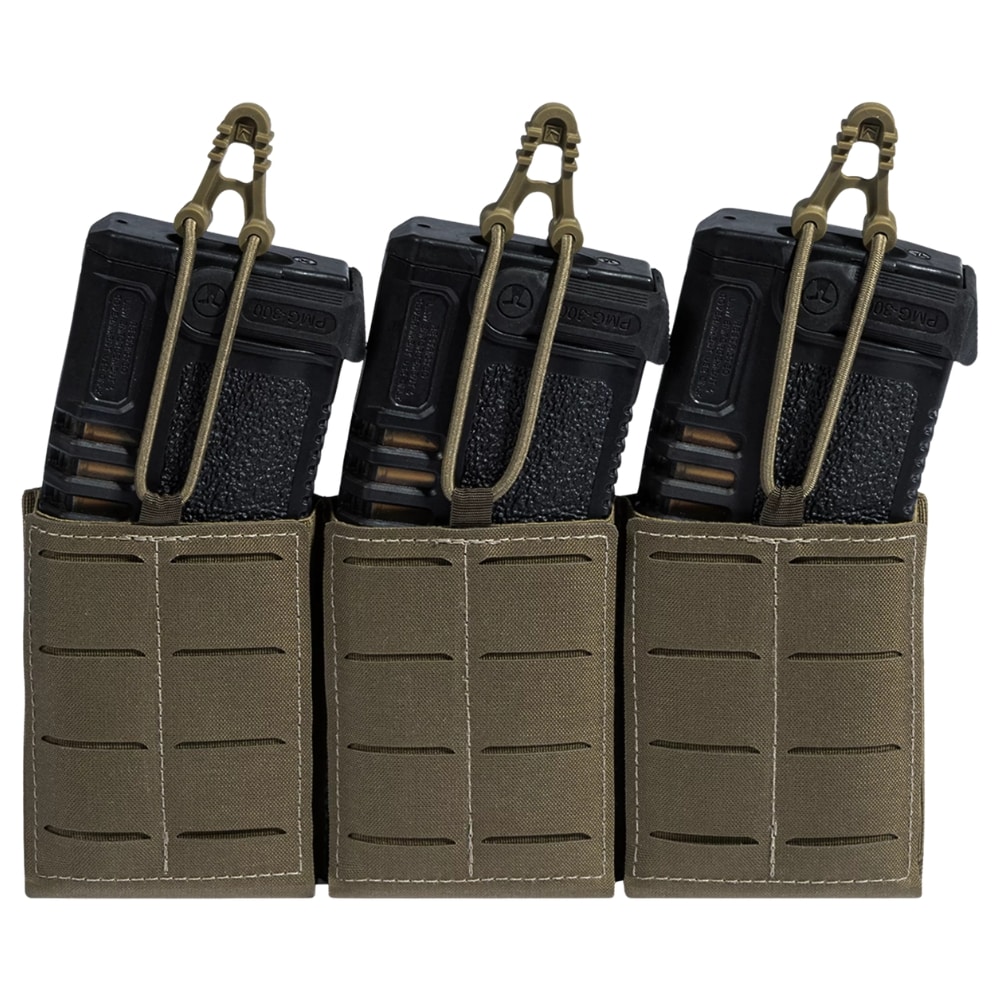 Potrójna ładownica na magazynek karabinowy Lindnerhof Rifle Magazine Pouch AR15 Triple MX416-3 - Stone Grey