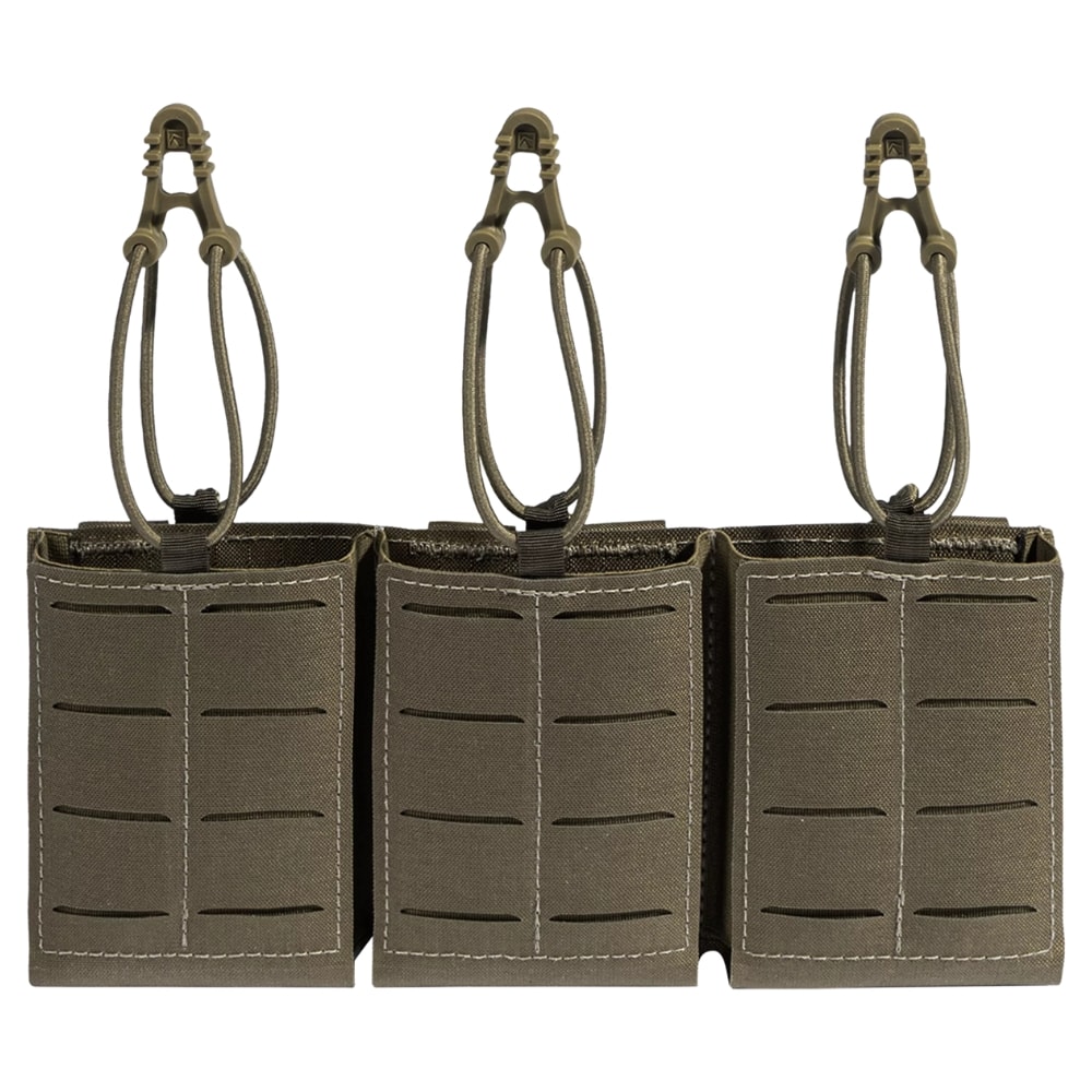 Potrójna ładownica na magazynek karabinowy Lindnerhof Rifle Magazine Pouch AR15 Triple MX416-3 - Stone Grey