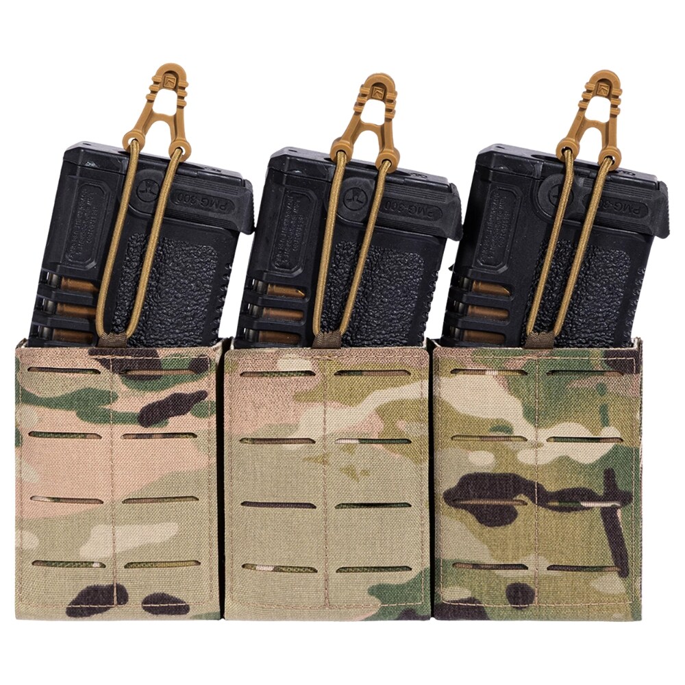 Potrójna ładownica na magazynek karabinowy Lindnerhof Rifle Magazine Pouch AR15 Triple MX416-3 - MultiCam
