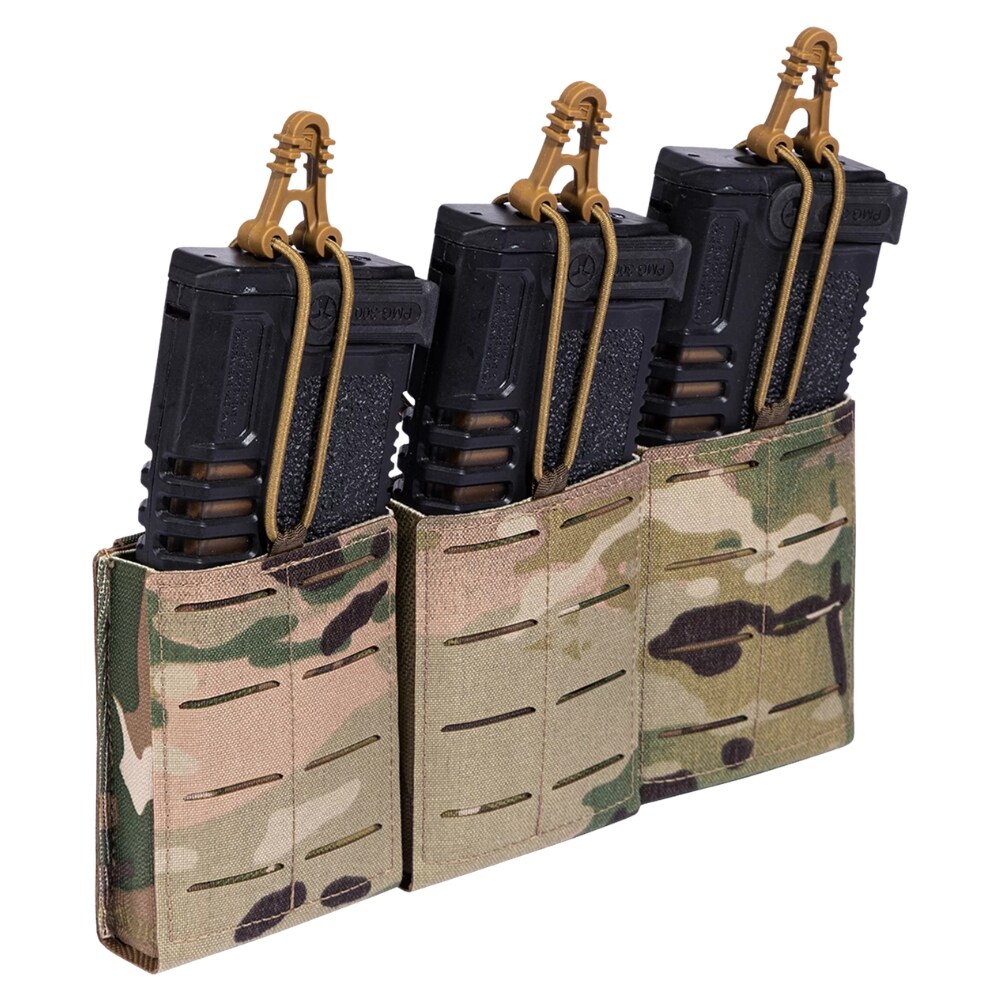 Potrójna ładownica na magazynek karabinowy Lindnerhof Rifle Magazine Pouch AR15 Triple MX416-3 - MultiCam